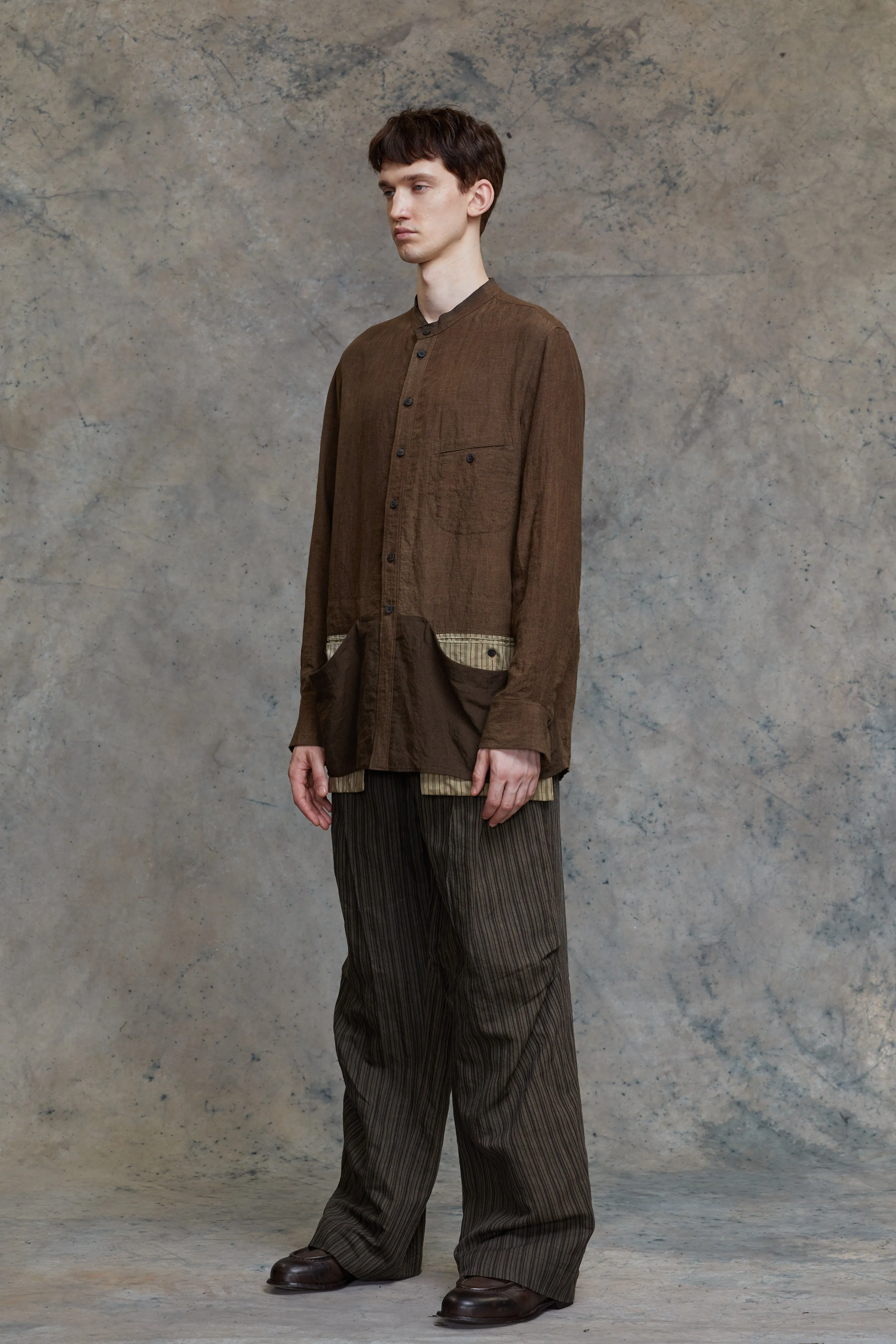 CLASSIC MANDARIN COLLAR SHIRT sold by ziggy chen product image thumbnail 2