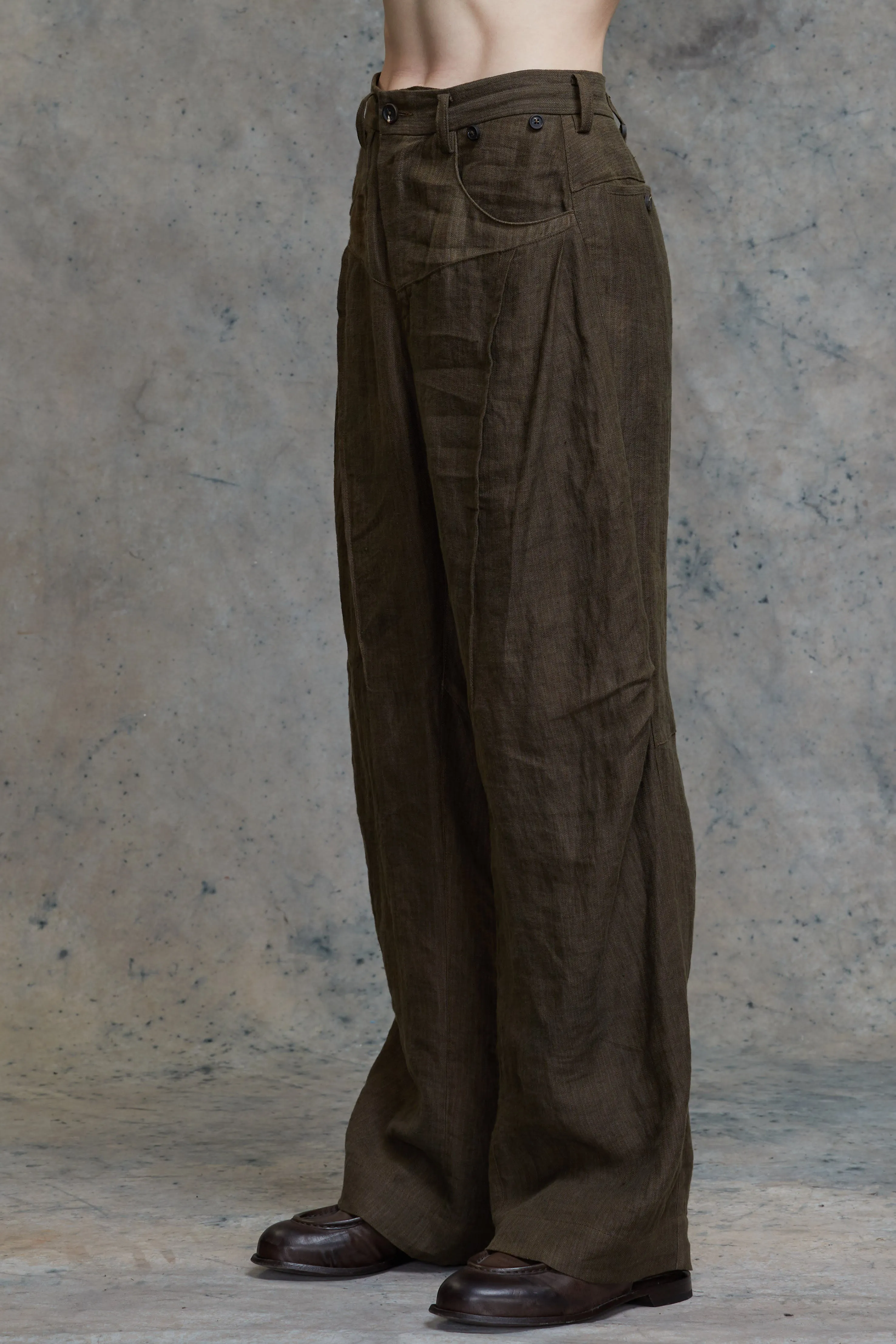WIDE LEG LONG TROUSERS sold by ziggy chen product image thumbnail 2