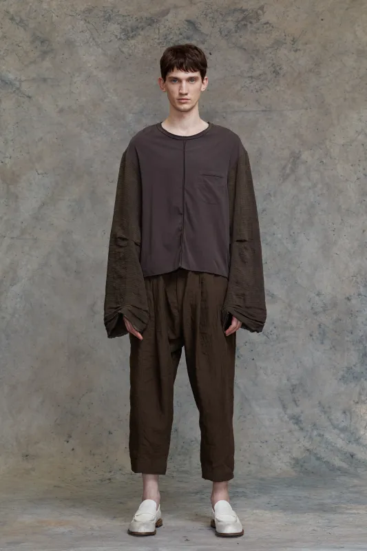 COLLAGED WIDE SLEEVES LONG TEE sold by ziggy chen