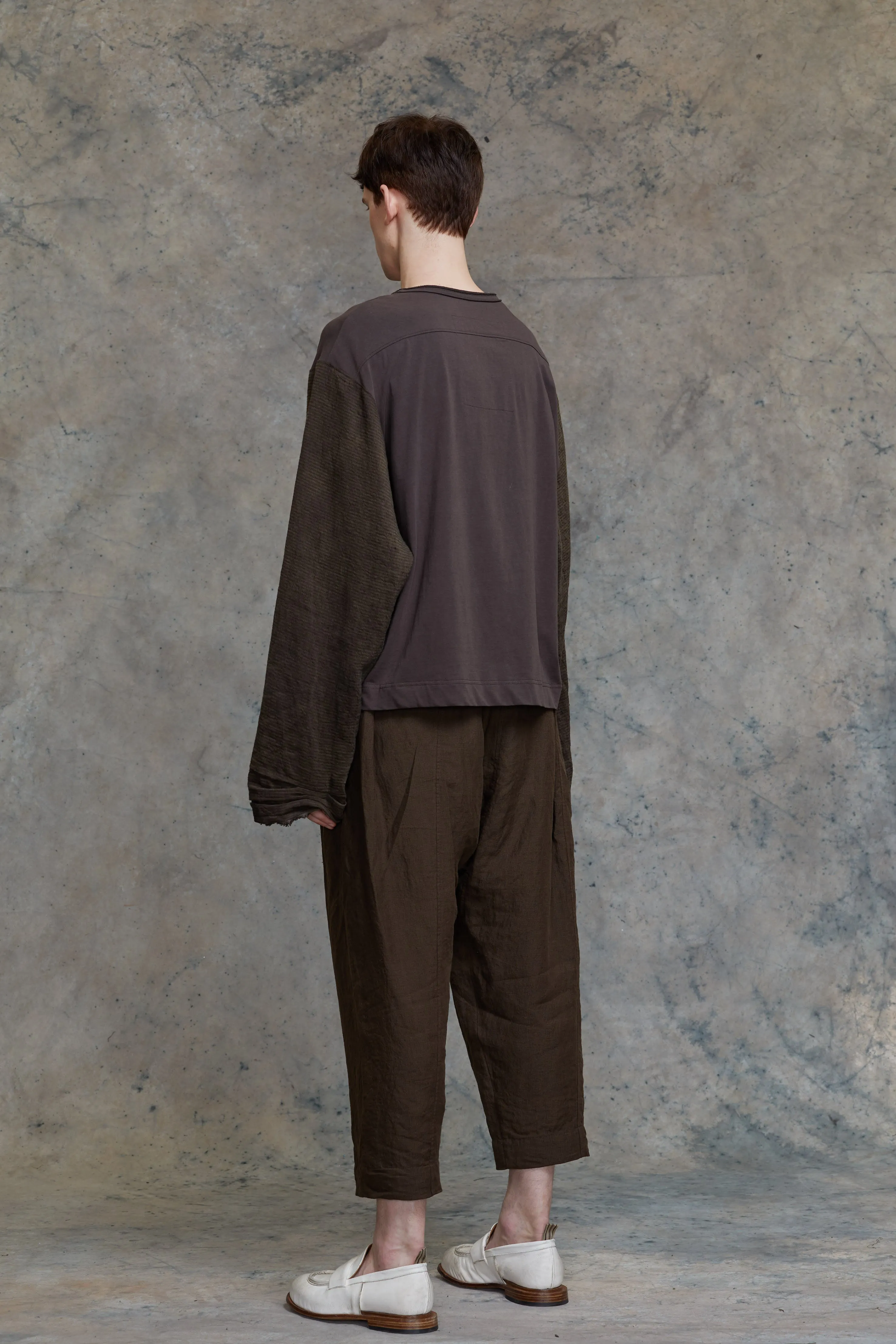 COLLAGED WIDE SLEEVES LONG TEE sold by ziggy chen product image thumbnail 3