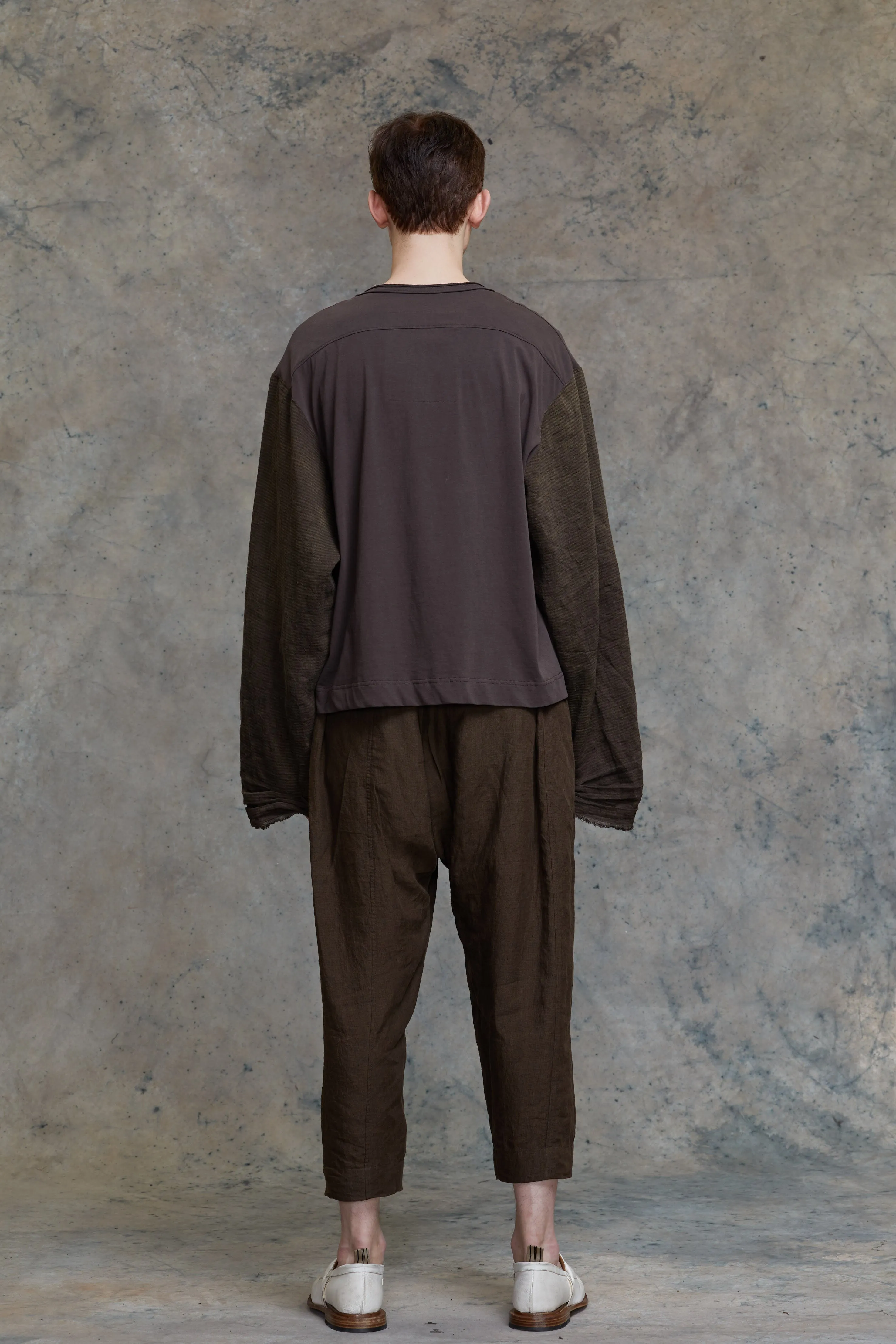 COLLAGED WIDE SLEEVES LONG TEE sold by ziggy chen product image thumbnail 4
