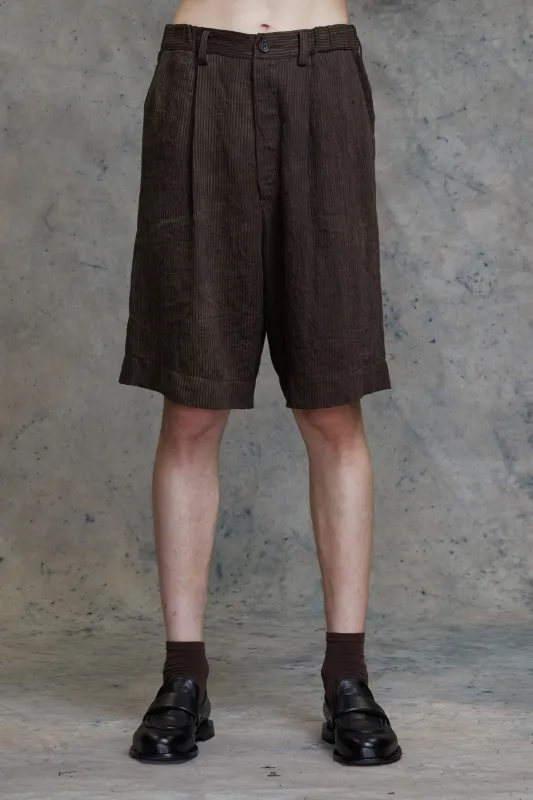 STRIPED DROP CROTCH SHORTS sold by ziggy chen