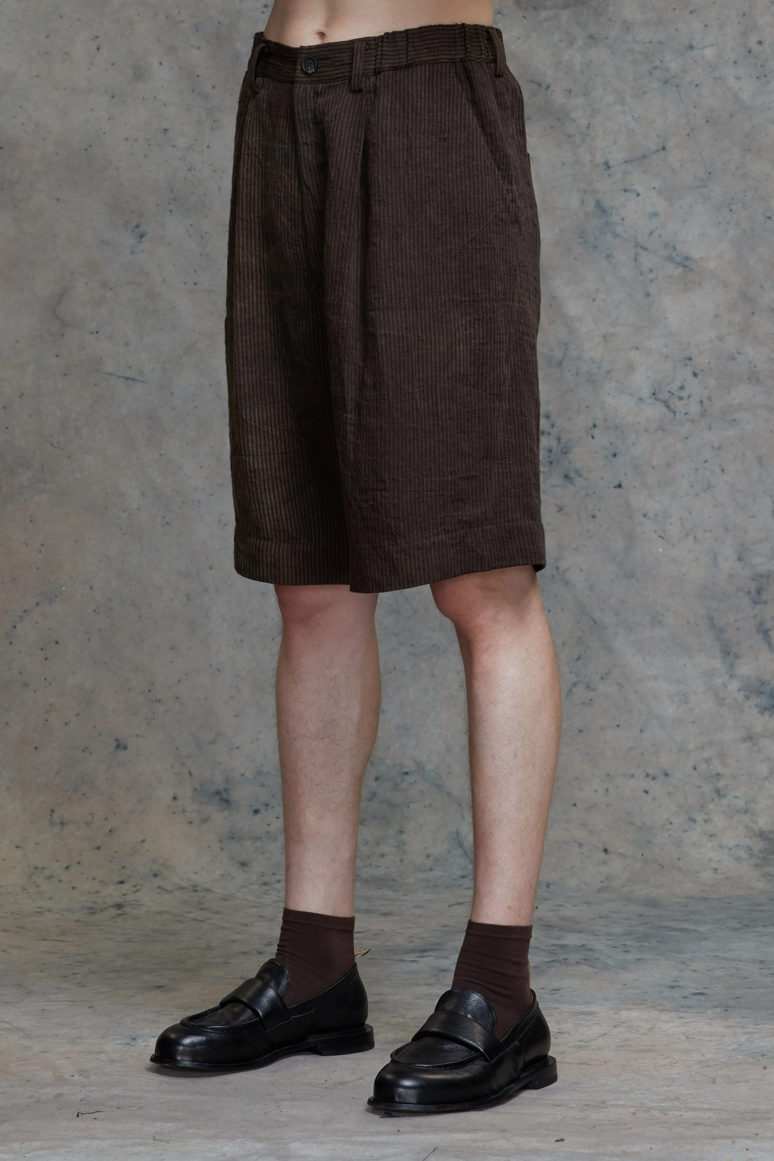 STRIPED DROP CROTCH SHORTS sold by ziggy chen product image thumbnail 2