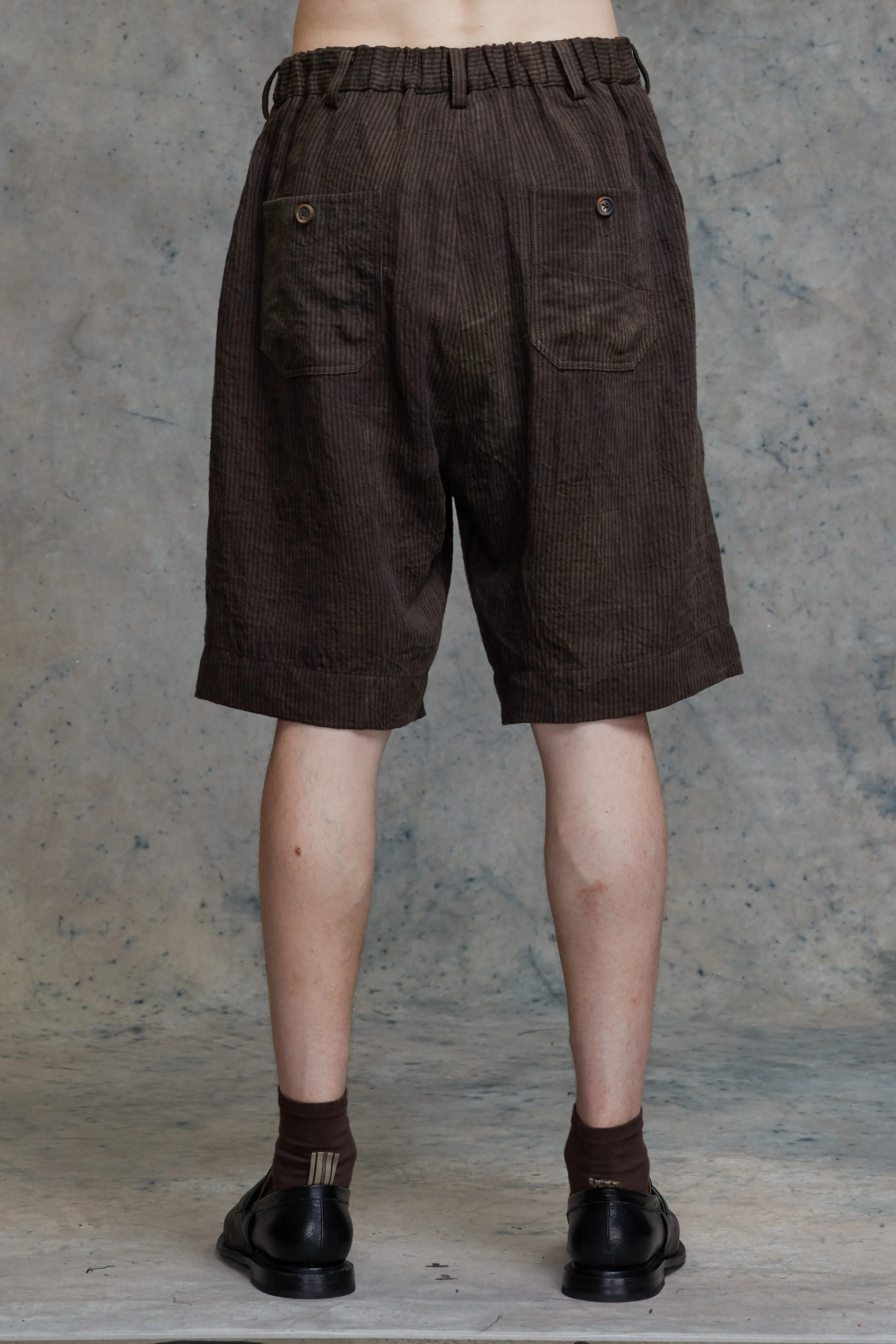 STRIPED DROP CROTCH SHORTS sold by ziggy chen product image thumbnail 4