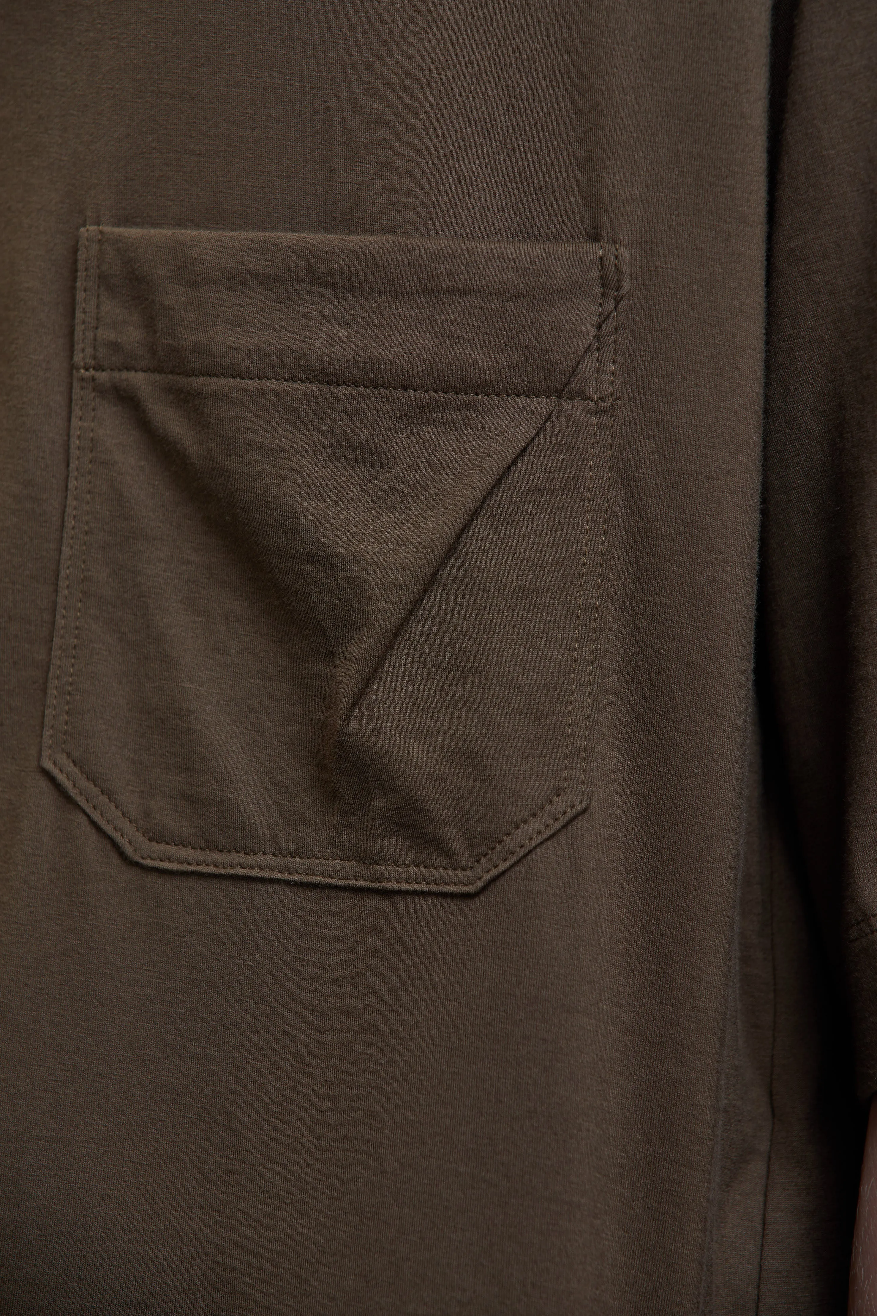 LAYERED HENLEY-NECK T-SHIRT sold by ziggy chen product image thumbnail 5