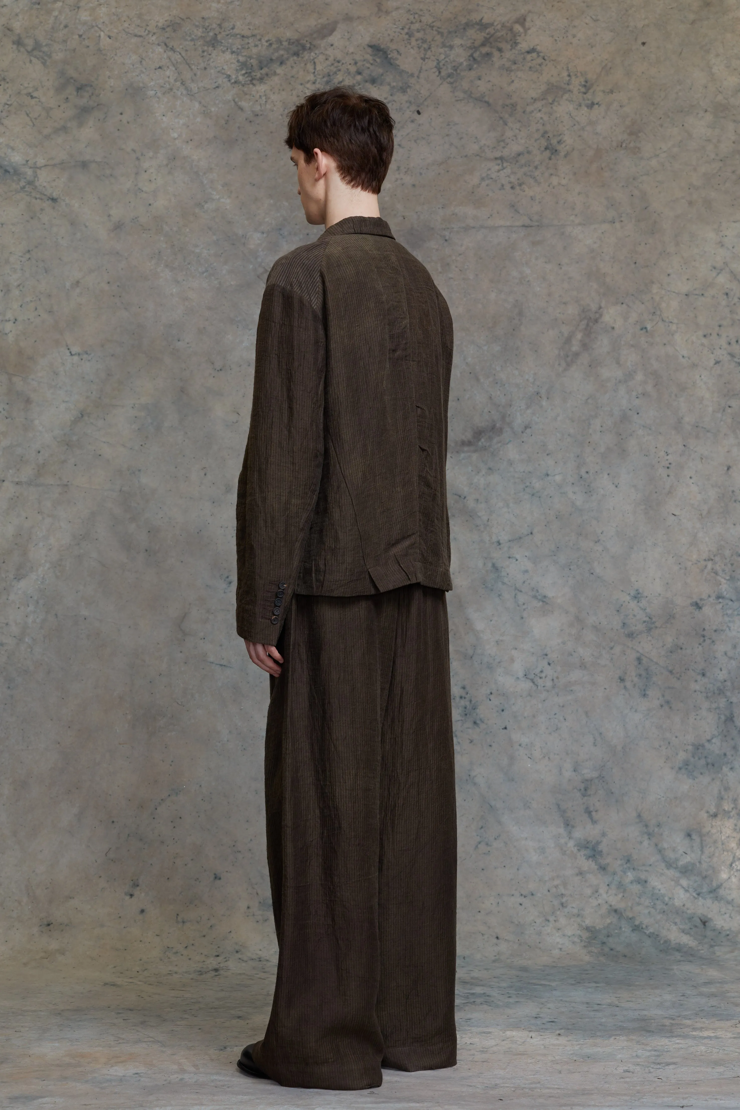 HORIZONTAL STRIPED UTILITY JACKET sold by ziggy chen product image thumbnail 3