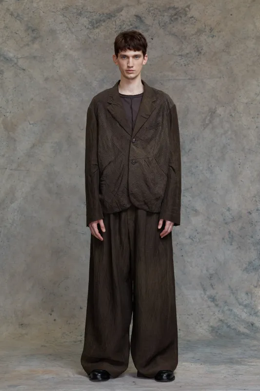 HORIZONTAL STRIPED UTILITY JACKET sold by ziggy chen