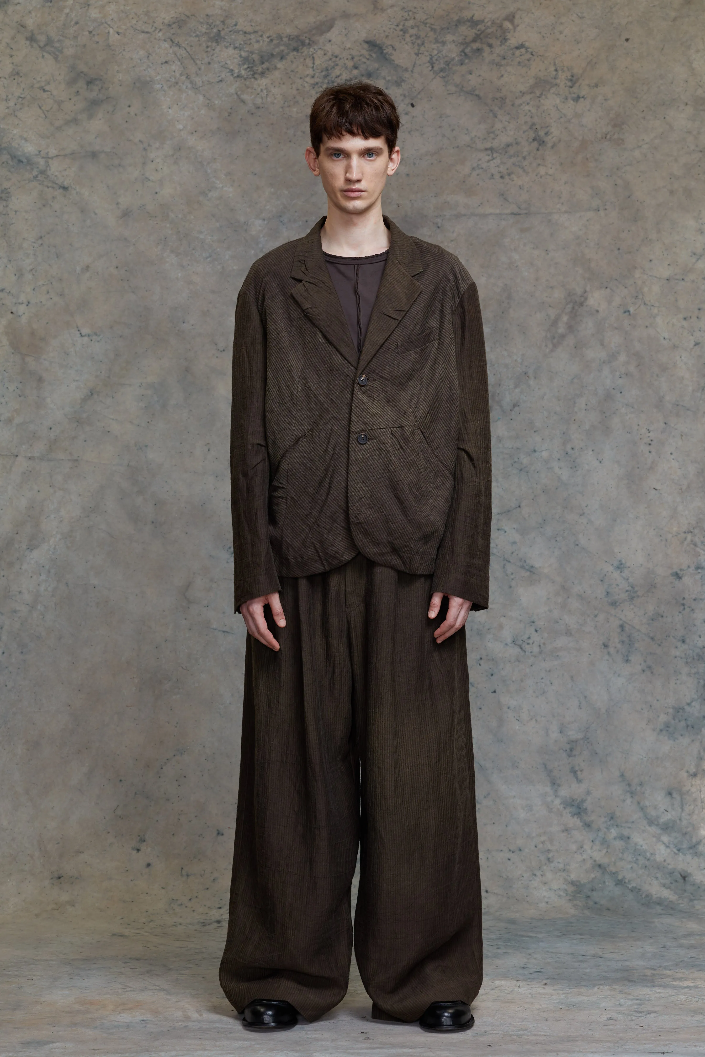 HORIZONTAL STRIPED UTILITY JACKET sold by ziggy chen