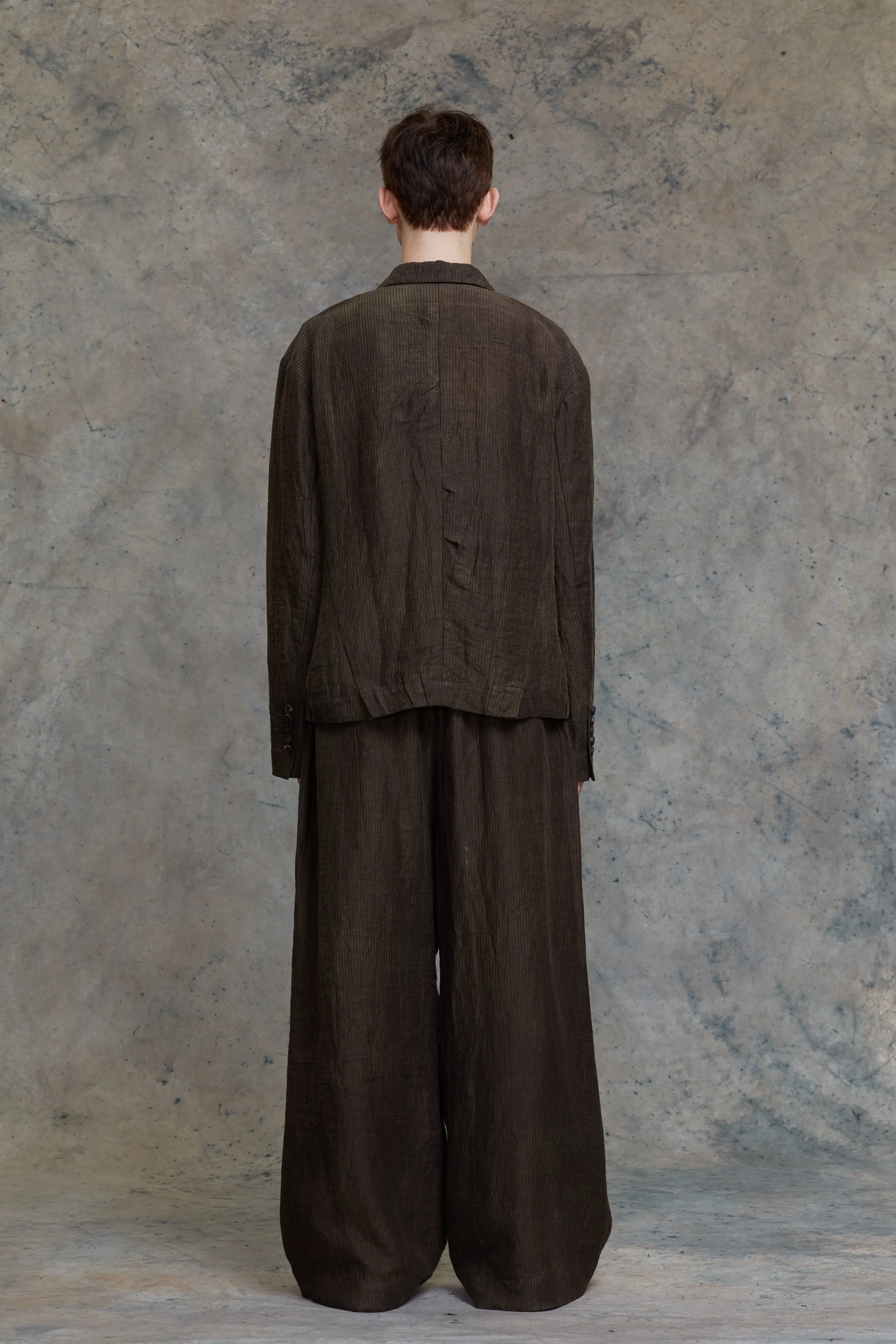 HORIZONTAL STRIPED UTILITY JACKET sold by ziggy chen product image thumbnail 4