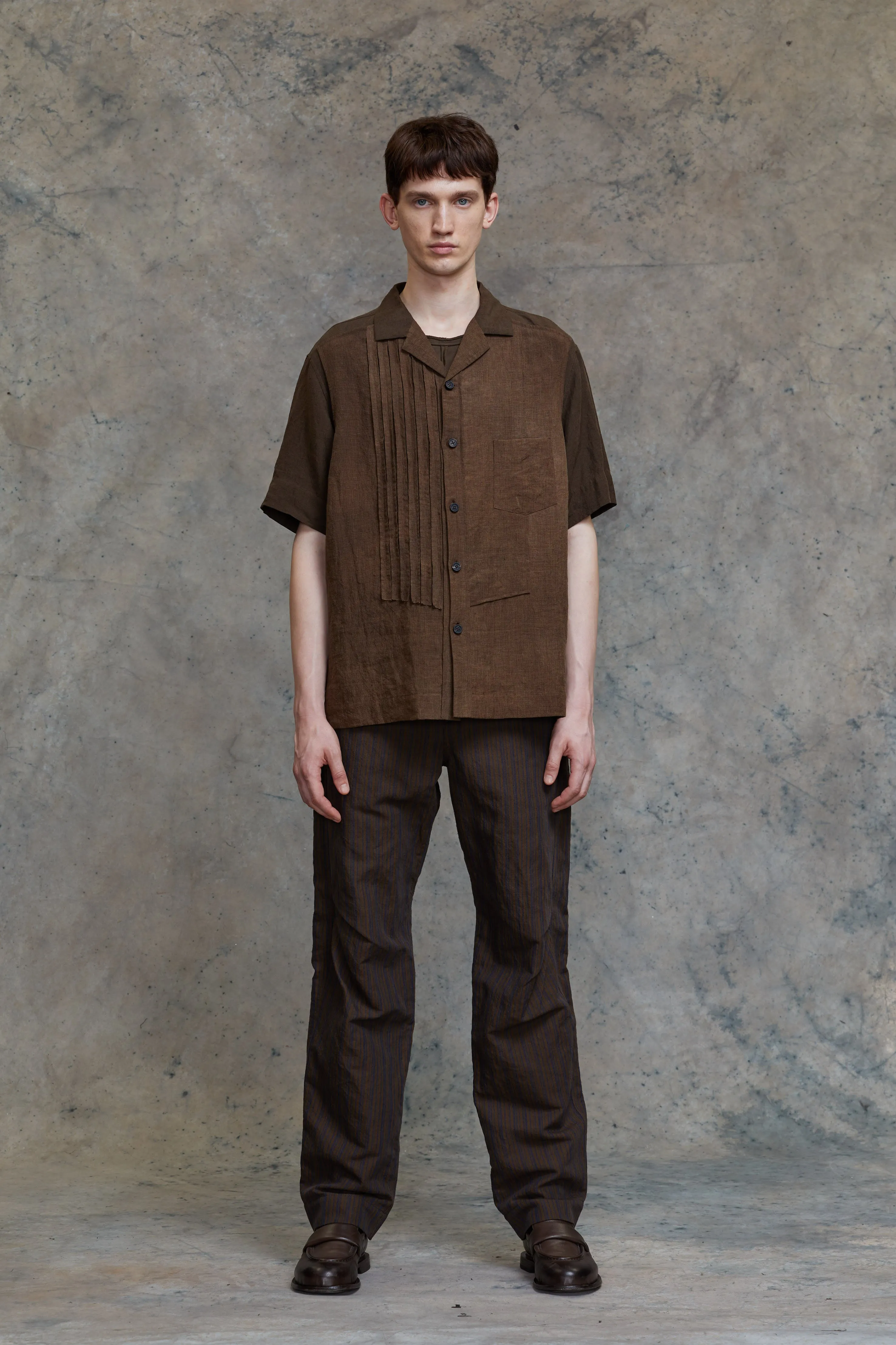 ASYMMETRIC SHORT SLEEVE SHIRT sold by ziggy chen