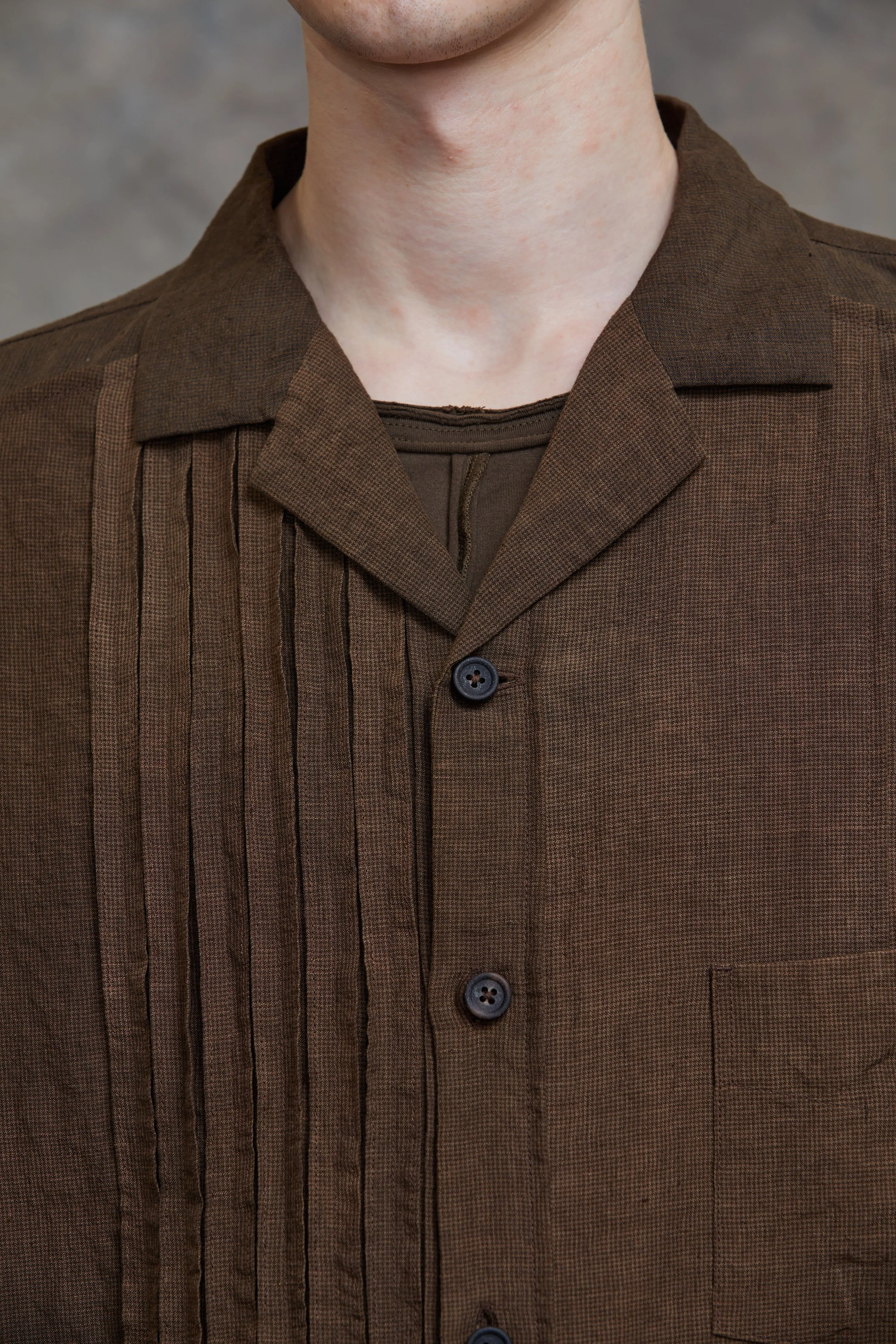 ASYMMETRIC SHORT SLEEVE SHIRT sold by ziggy chen product image thumbnail 5