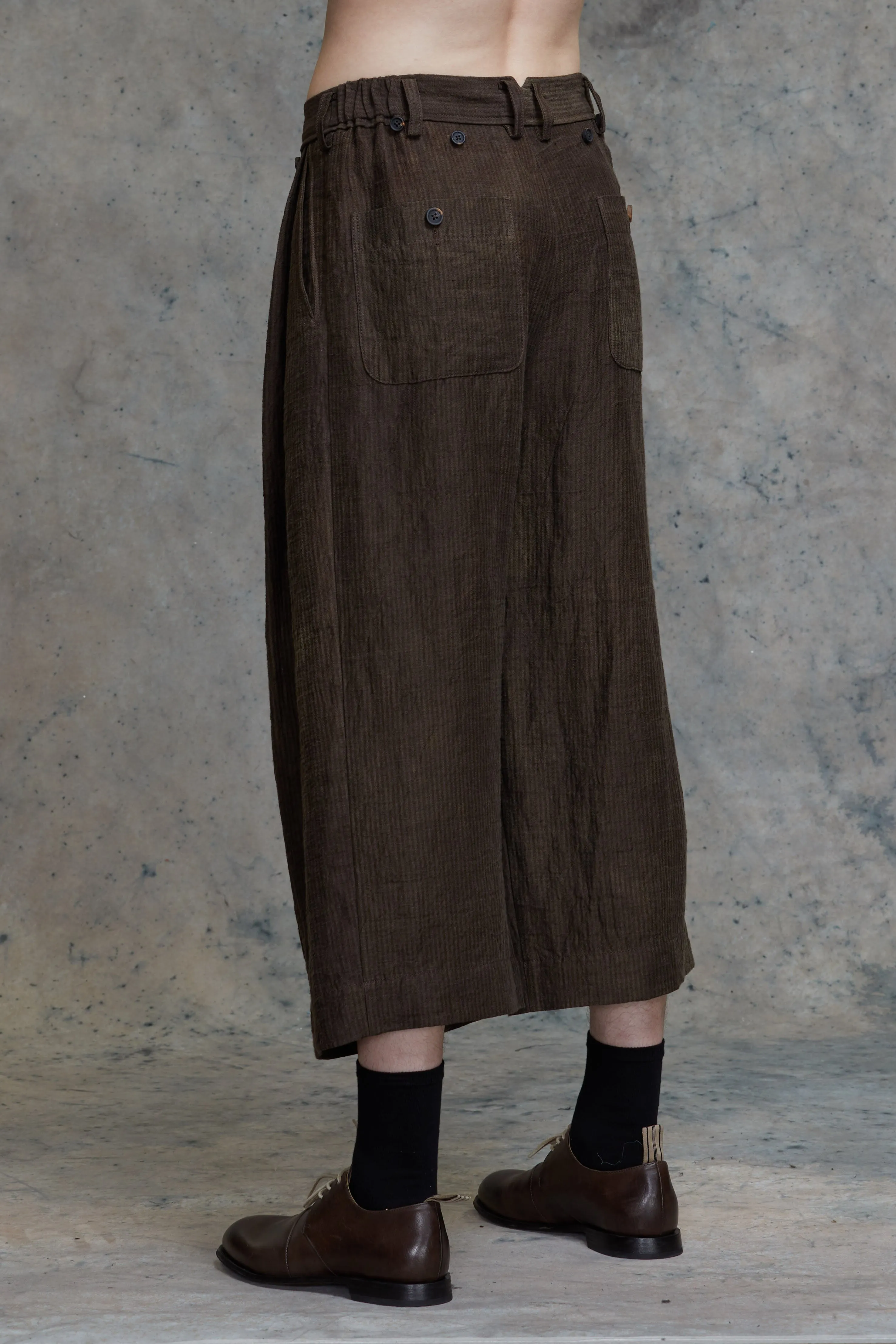 PLEATED EXTRA WIDE LEG TROUSERS sold by ziggy chen product image thumbnail 3