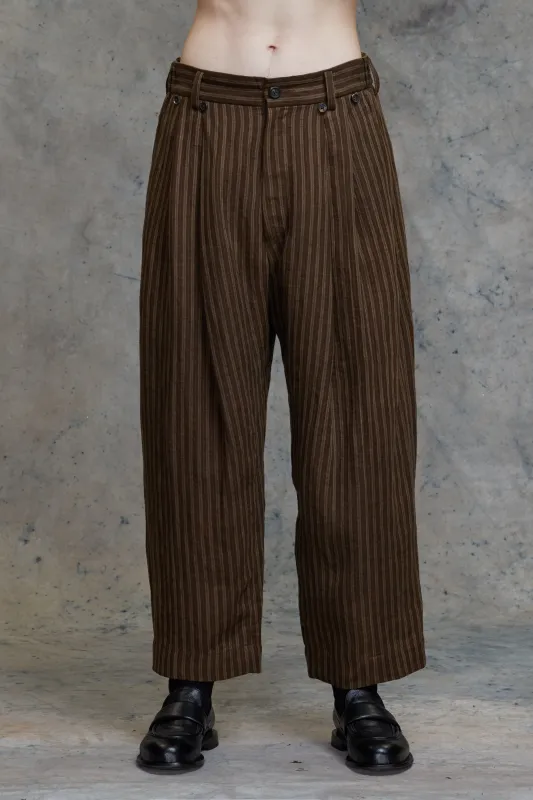 FRONT PLEAT TAPERED LONG TROUSERS sold by ziggy chen