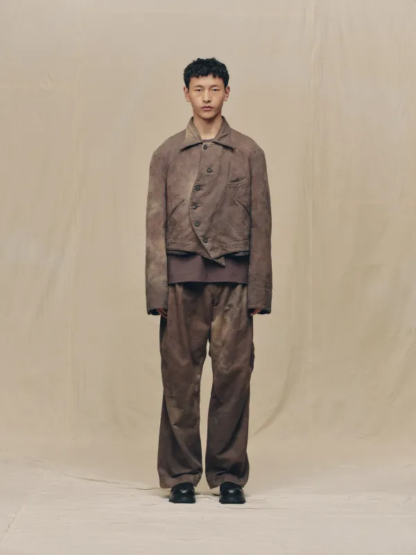 DOUBLE-BREASTED WORKER JACKET sold by ziggy chen