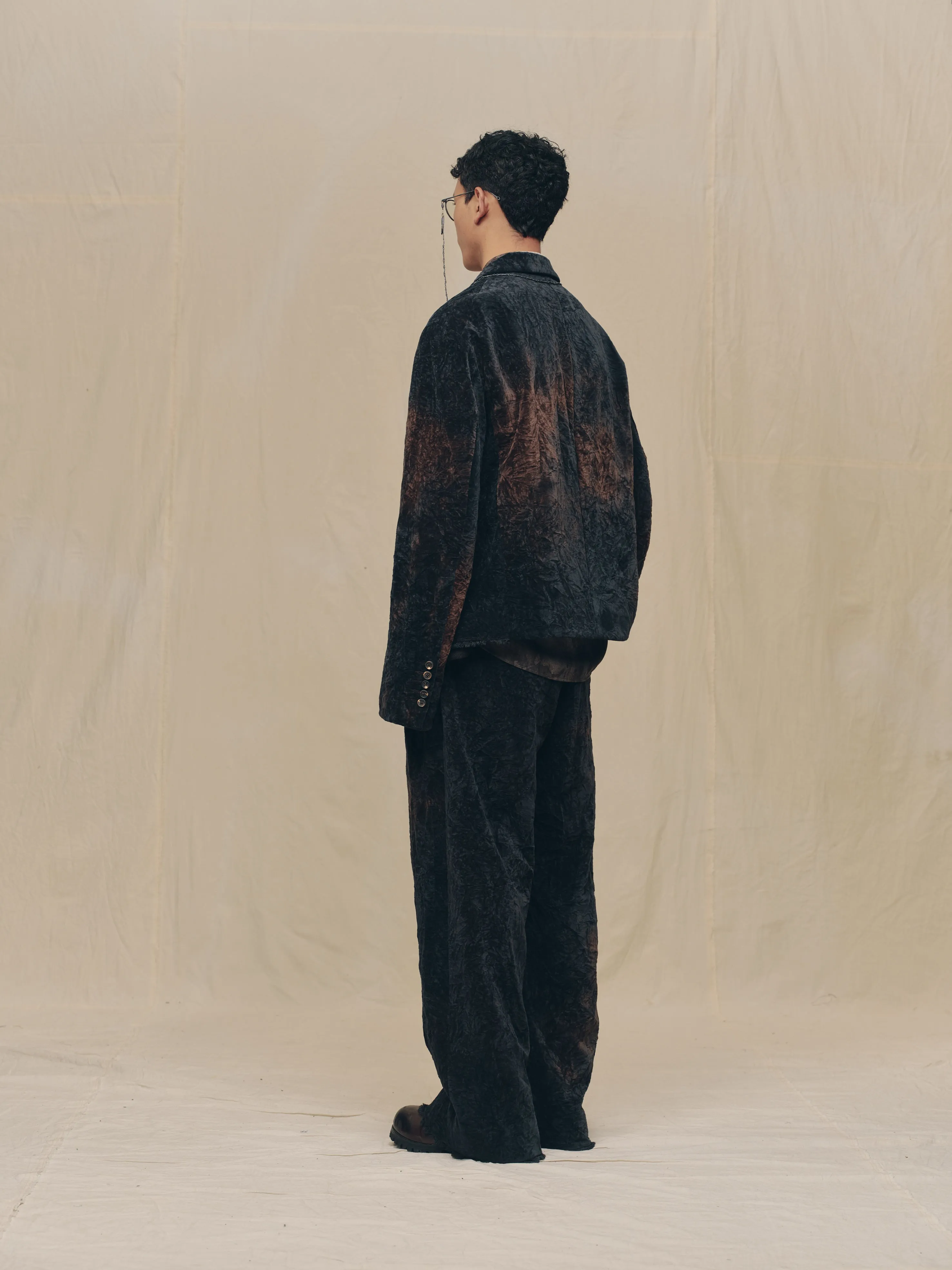LAPEL COLLAR THREE BUTTON BLAZER sold by ziggy chen product image thumbnail 3