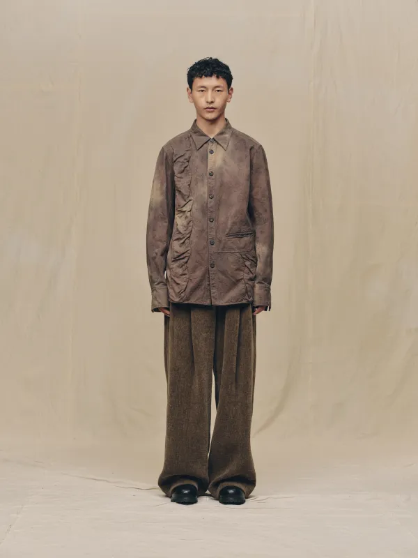 JACQUARD WAVE-SHAPED SHIRT sold by ziggy chen