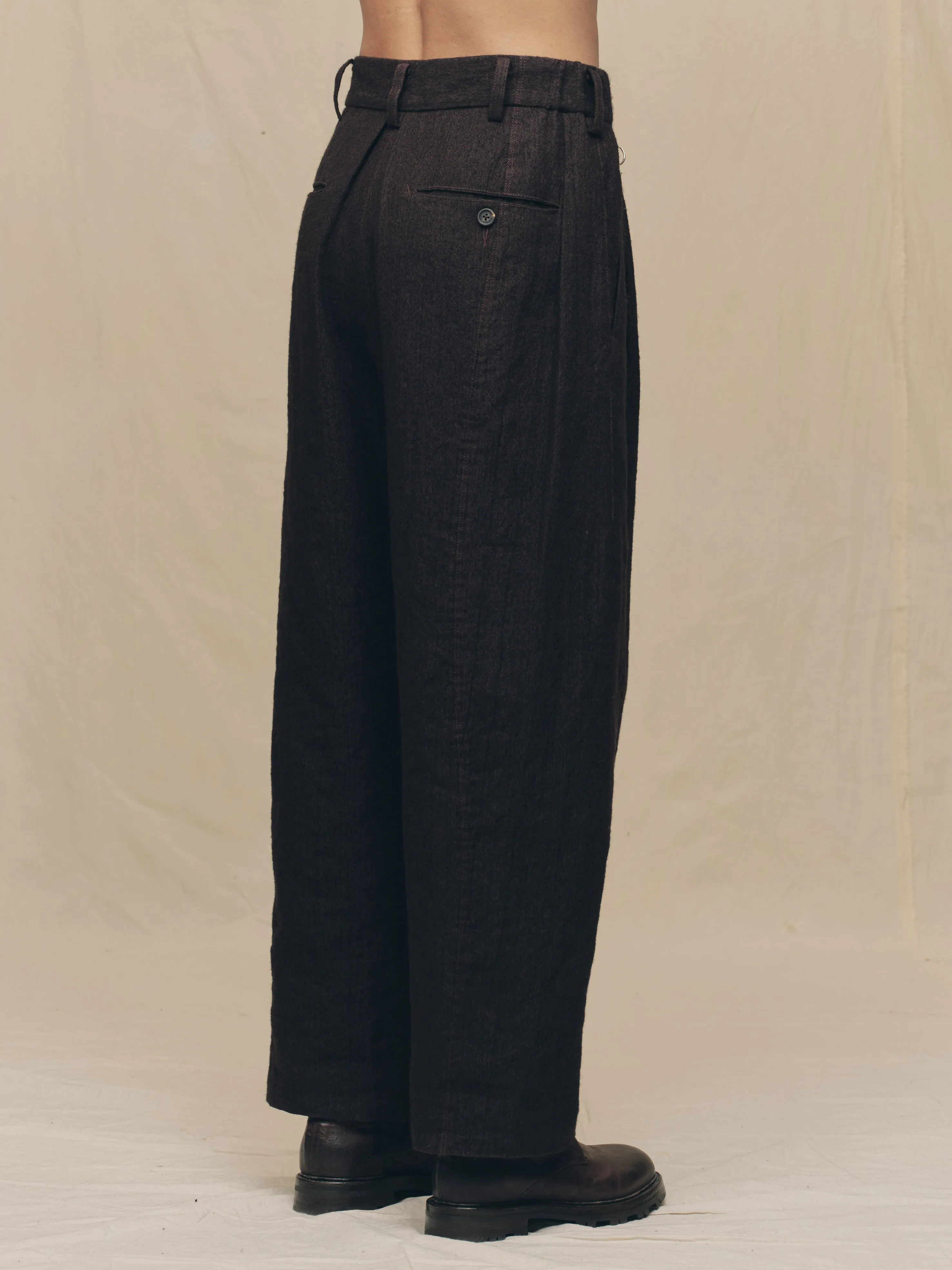 PLEATED DROP CROTCH TROUSERS sold by ziggy chen product image thumbnail 5