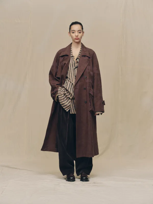 JACQUARD TRENCH COAT sold by ziggy chen