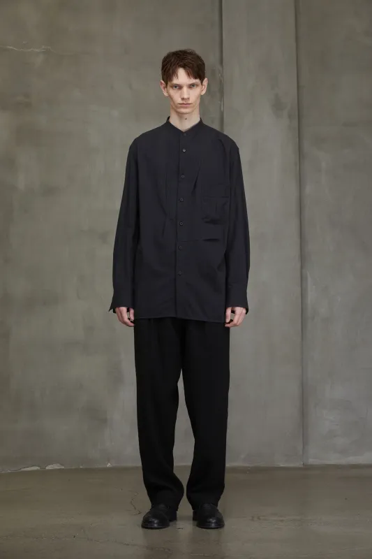 ASYMMETRIC PLEATED SHIRT sold by ziggy chen