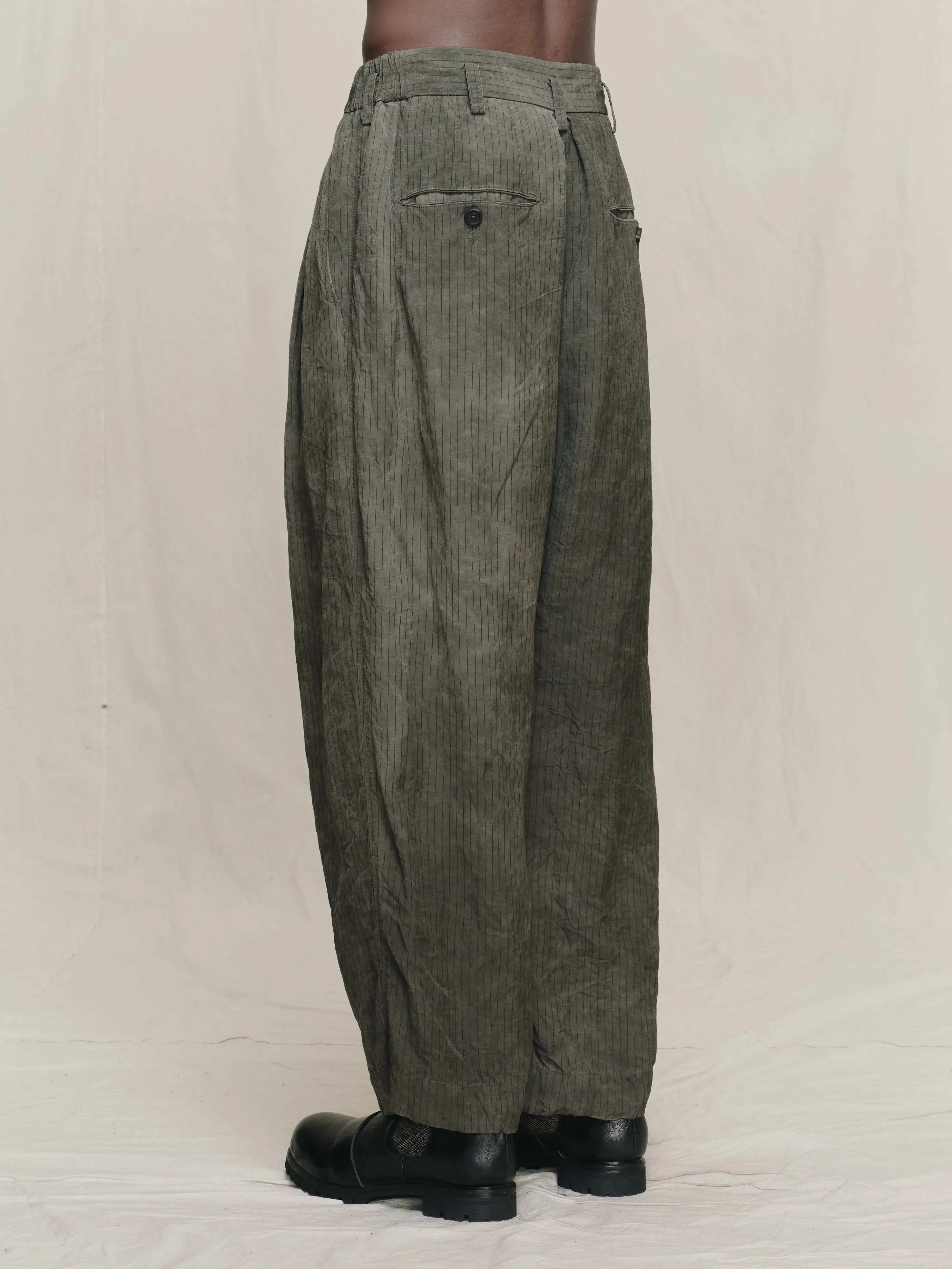 DROP-CROTCHED PLEATED TROUSERS sold by ziggy chen product image thumbnail 2