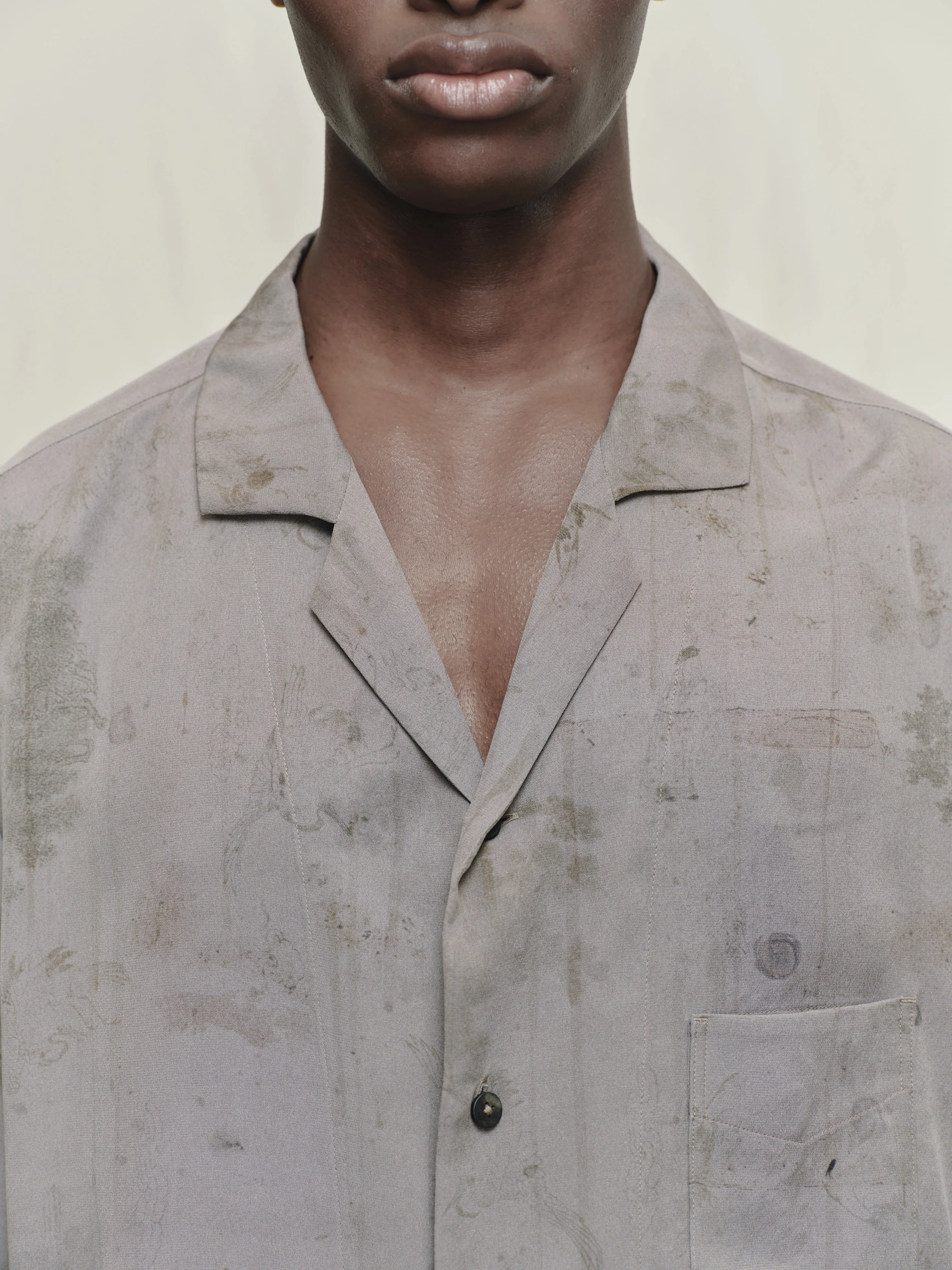 DIGITAL PRINT SHORT SLEEVE POCKET SHIRT sold by ziggy chen product image thumbnail 5