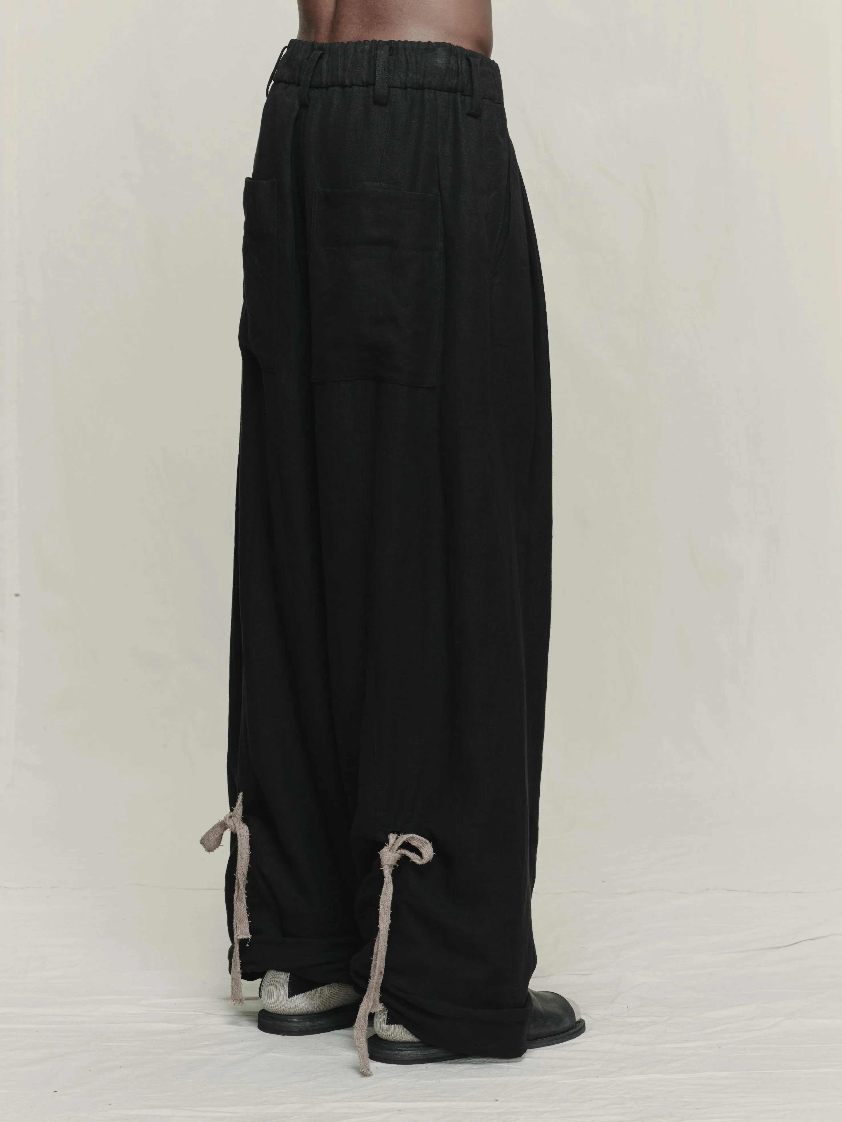 ROLLED-UP WIDE LEG TROUSERS sold by ziggy chen product image thumbnail 4