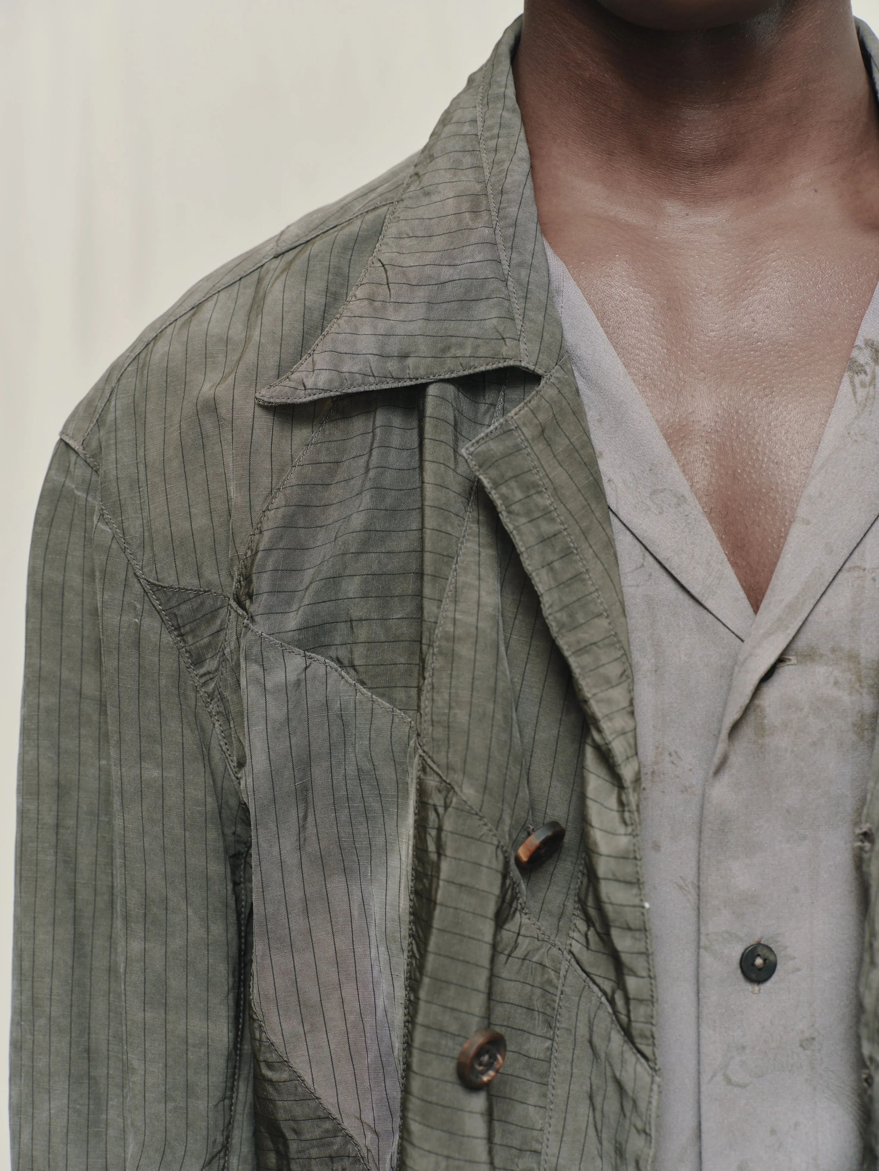 CROPPED PATCHWORK JACKET sold by ziggy chen product image thumbnail 5