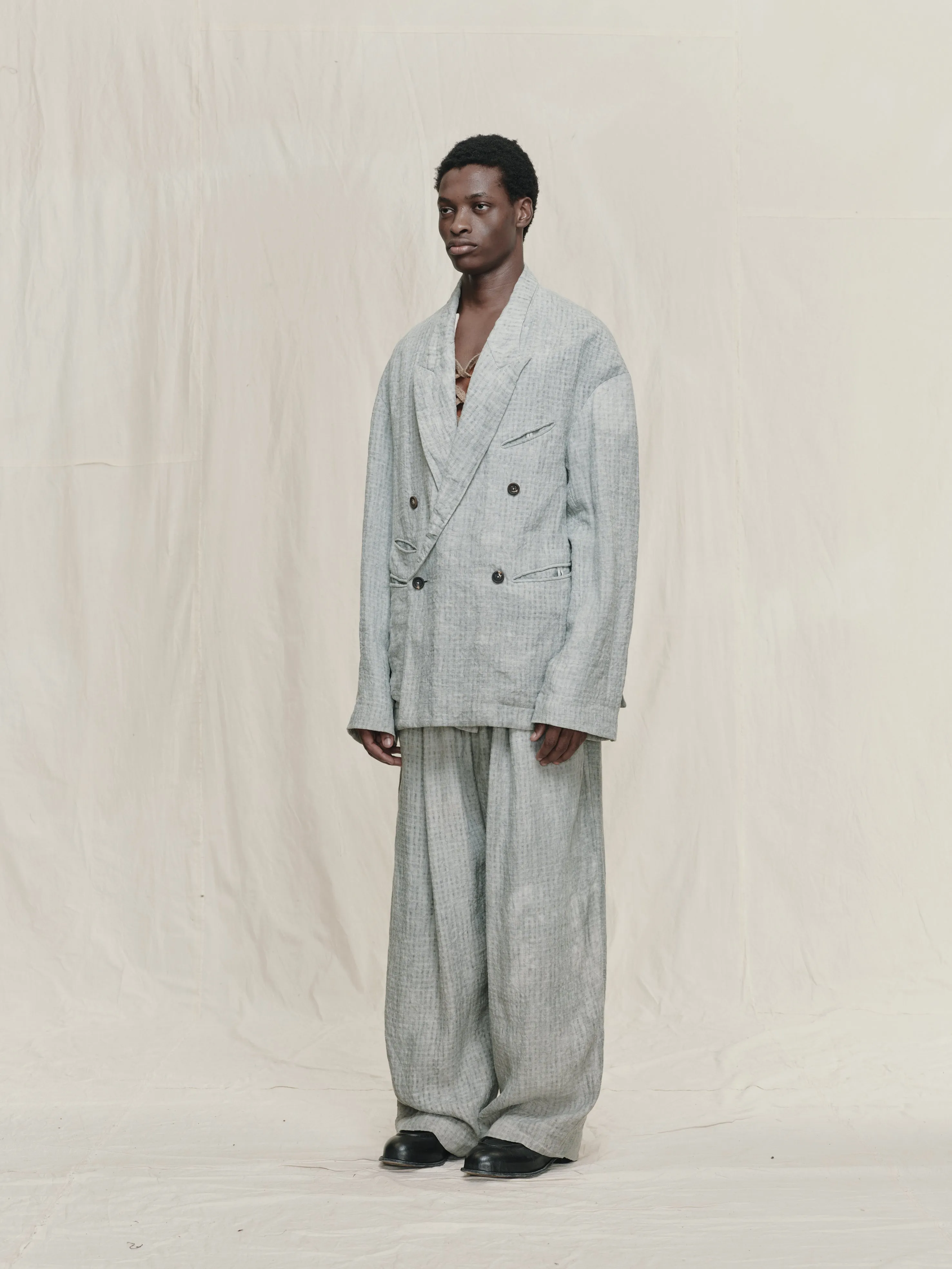 DOUBLE BREASTED BLAZER sold by ziggy chen product image thumbnail 2
