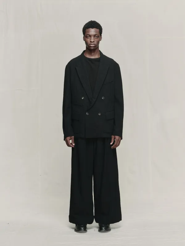 DOUBLE BREASTED BLAZER made by ziggy chen