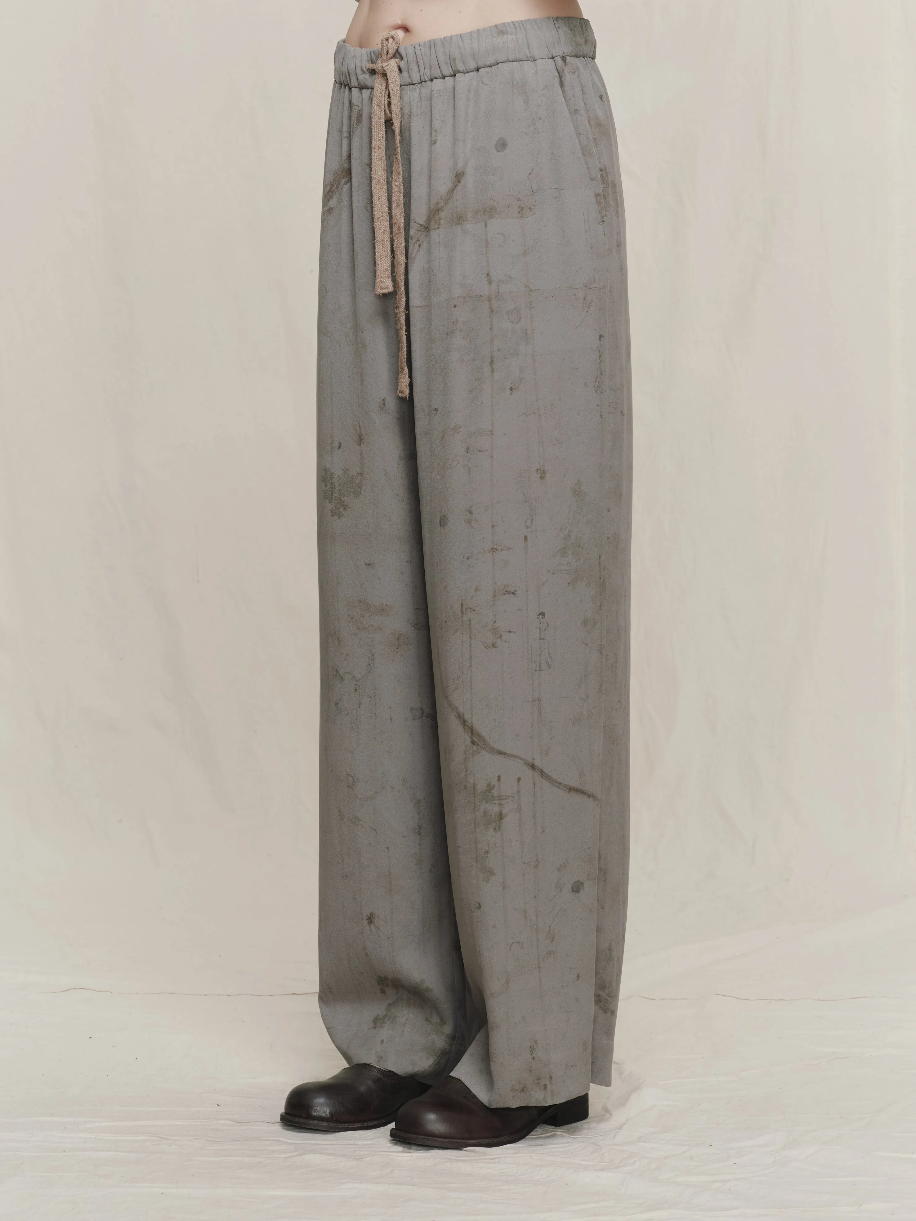 DIGITAL PRINT DRAWSTRING TROUSERS sold by ziggy chen product image thumbnail 2