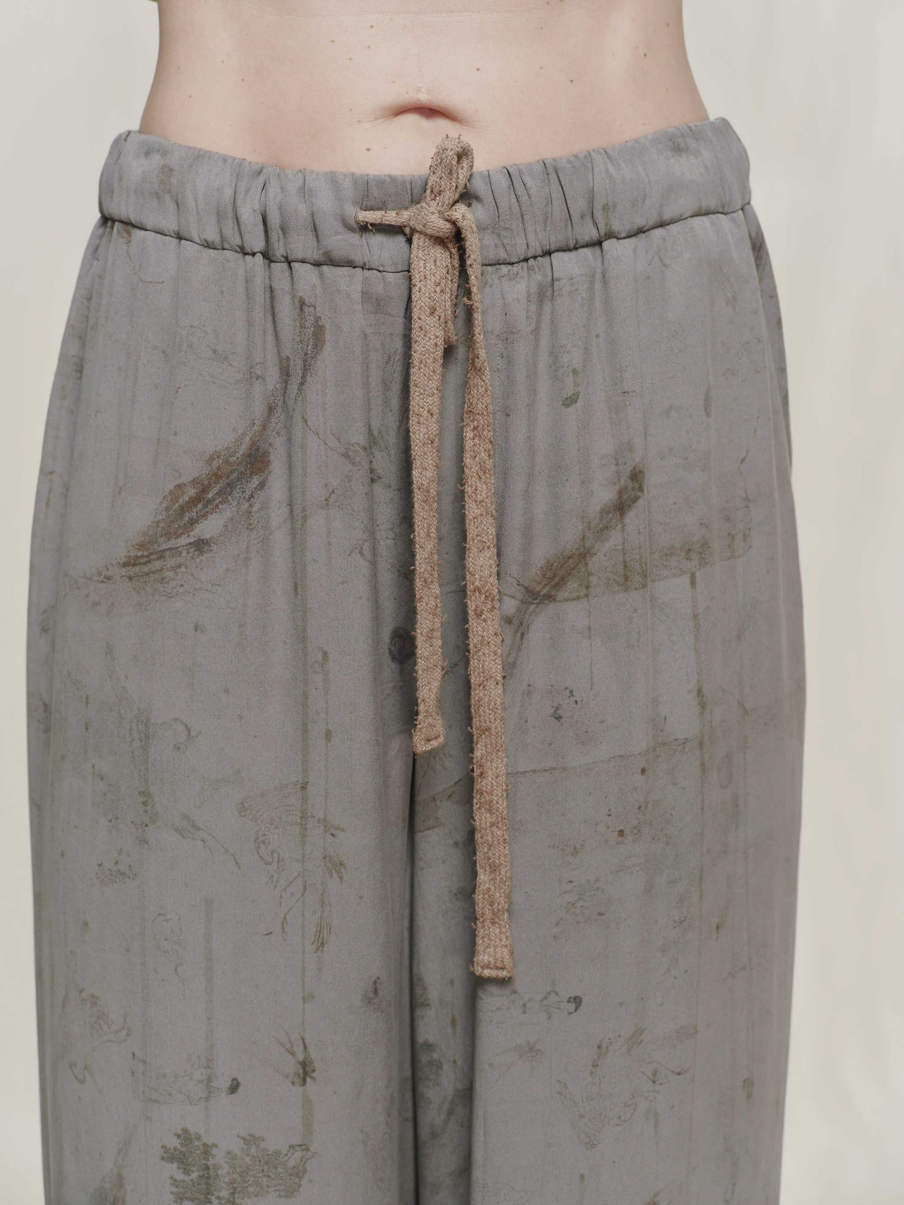 DIGITAL PRINT DRAWSTRING TROUSERS sold by ziggy chen product image thumbnail 5