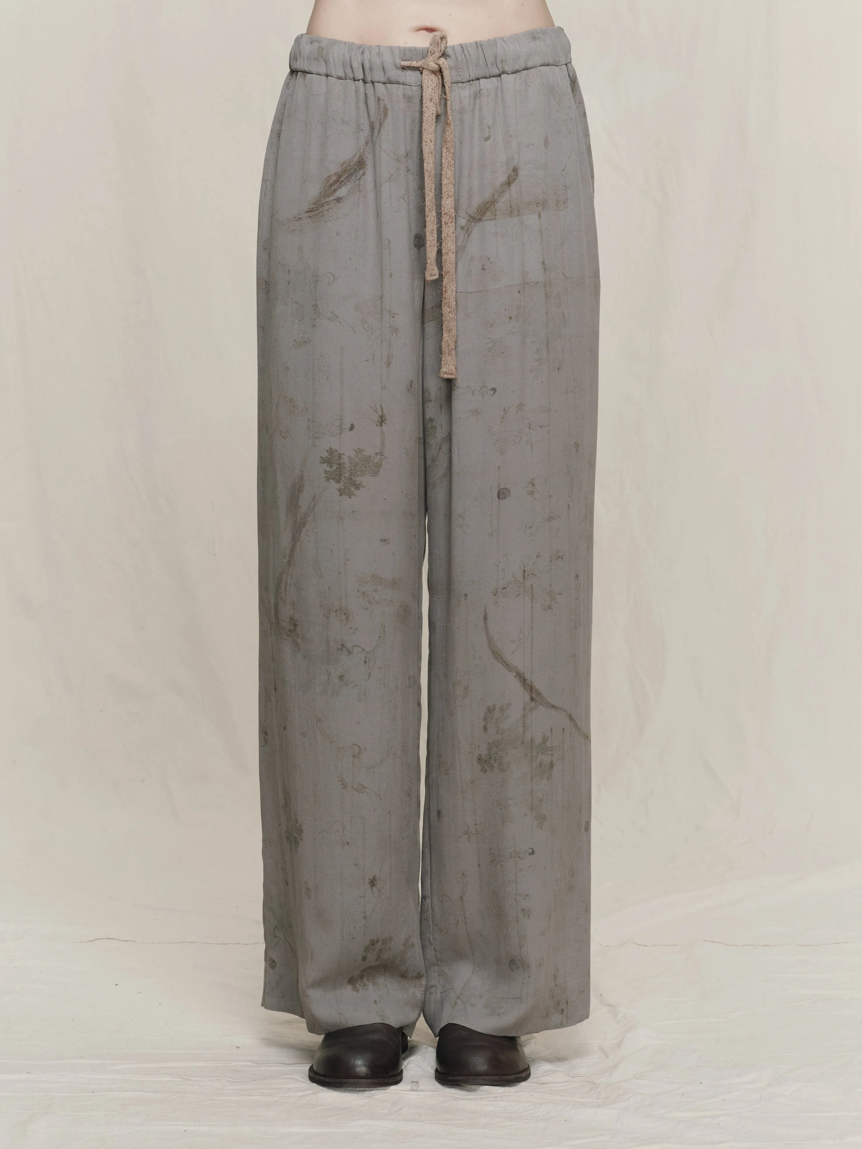 DIGITAL PRINT DRAWSTRING TROUSERS sold by ziggy chen