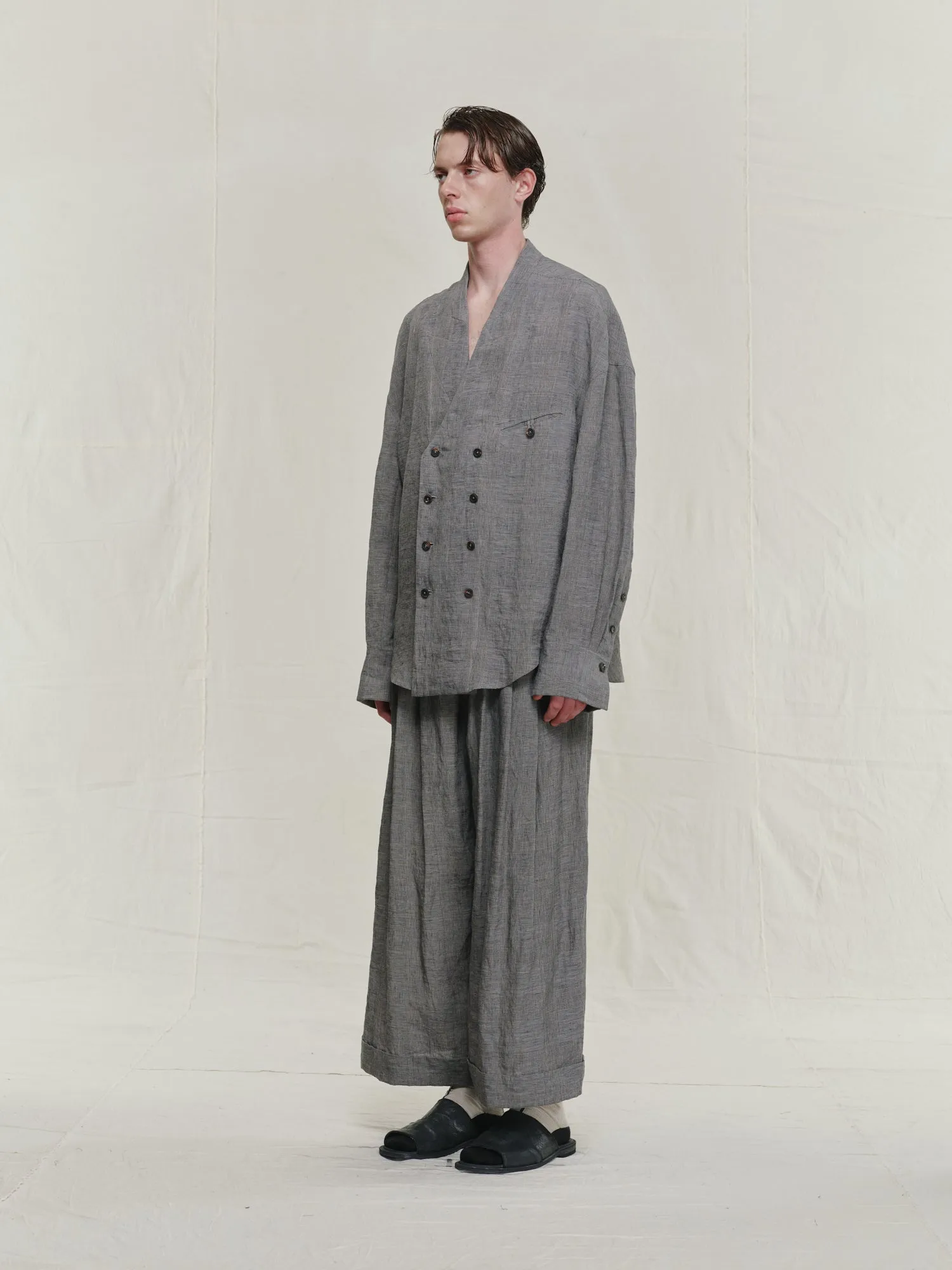 DOUBLE-BREASTED SHIRT JACKET sold by ziggy chen product image thumbnail 2