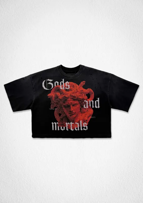 GODS AND MORTALS MYTHIC VISION CROPPED TEE made by First Row