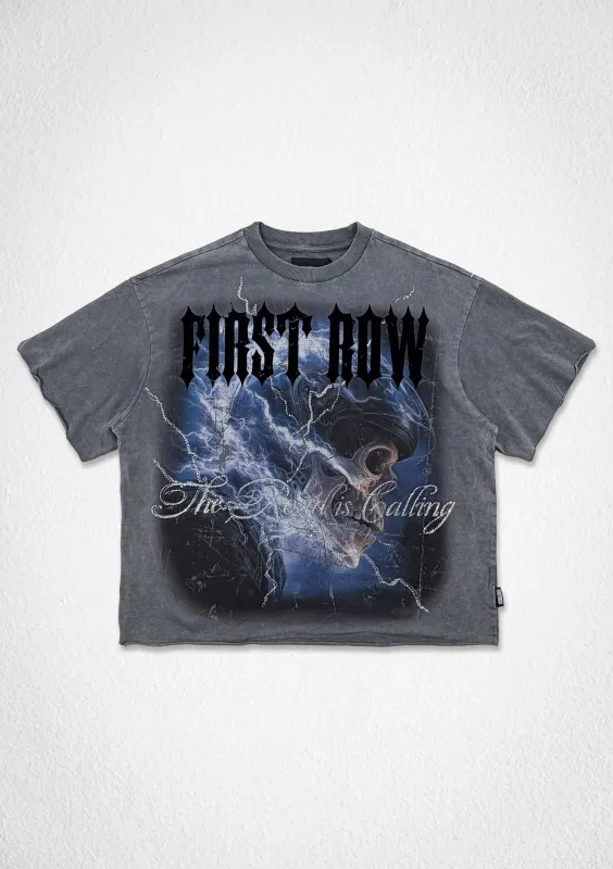 STEEL ANGELS ASH PARISH CROP TEE made by First Row