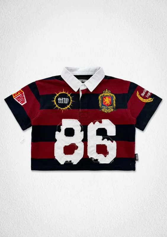 FIRST ROW CLUB VARSITY 86 POLO (WOMEN CROP) made by First Row