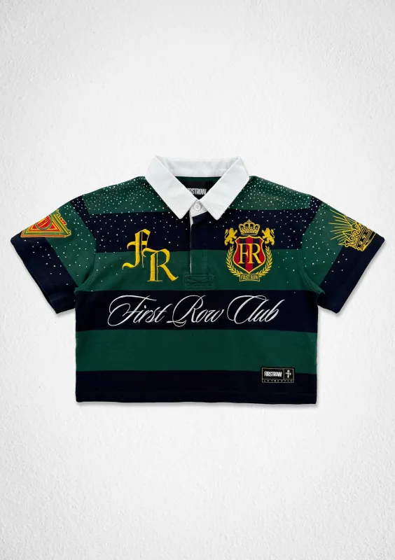 PROPERTY OF FIRST ROW CREST POLO (WOMEN CROP) made by First Row