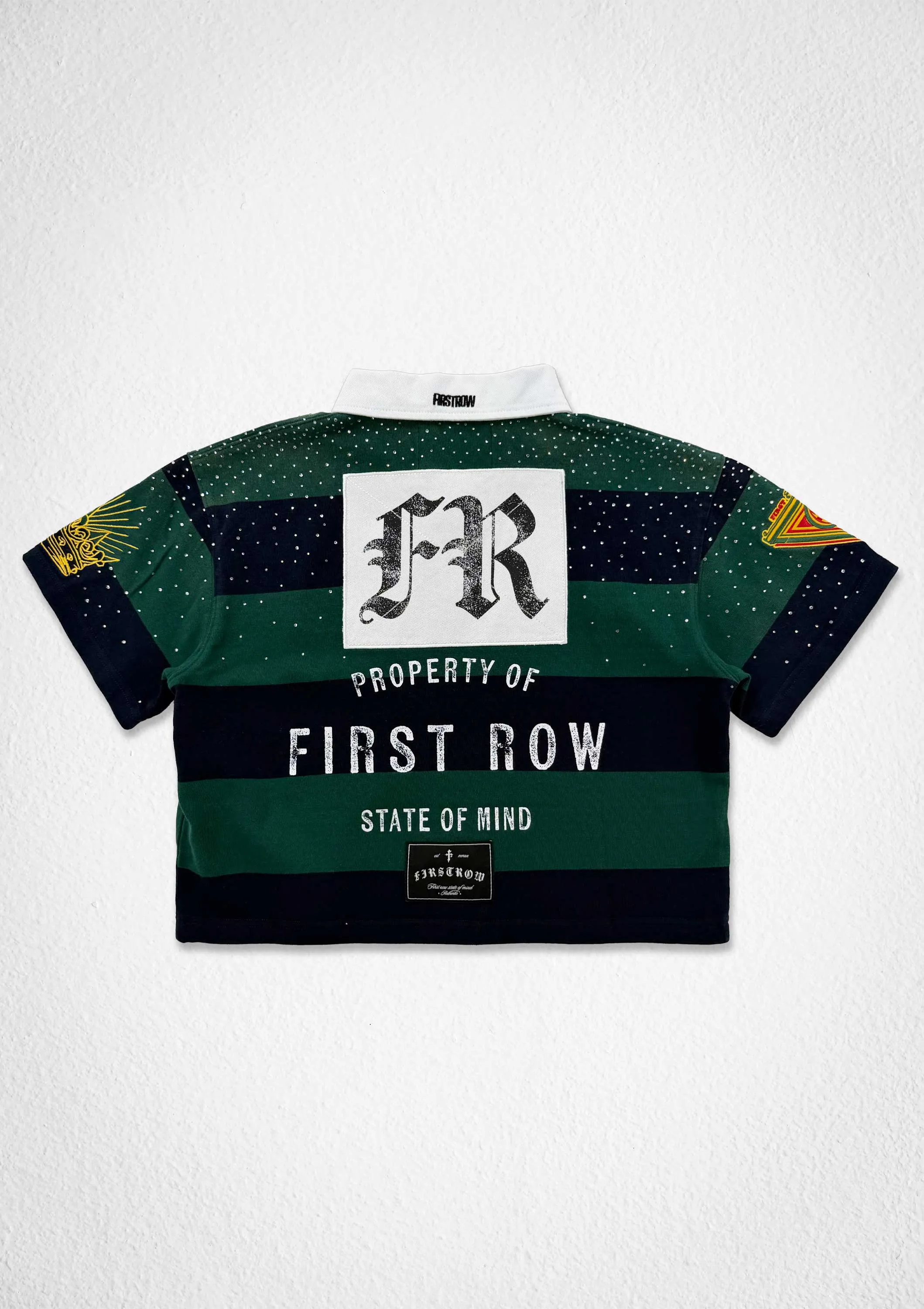 PROPERTY OF FIRST ROW CREST POLO (WOMEN CROP) sold by First Row product image thumbnail 2
