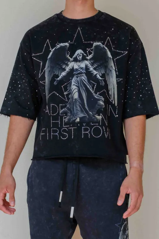 MADE IN HEAVEN SHINING ANGEL CROPPED TEE made by First Row