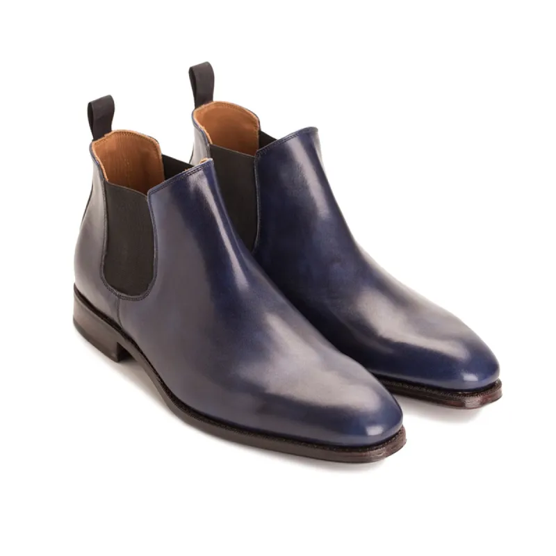 101570 - NAVY MUSEUM CALF - E sold by Meermin