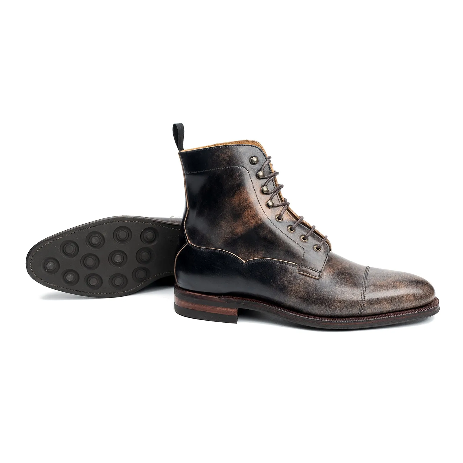 101523 - BLACK MARBLED SHELL CORDOVAN - E sold by Meermin product image thumbnail 4