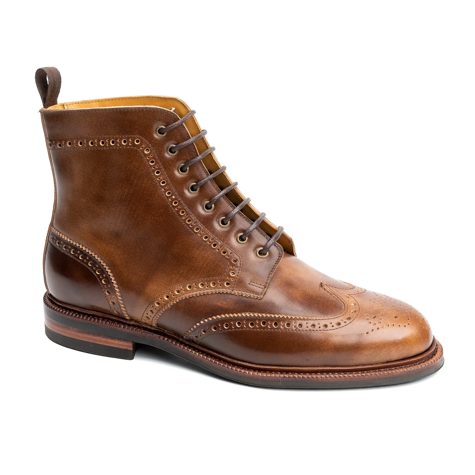 101514 - BROWN MARBLED SHELL CORDOVAN - E sold by Meermin