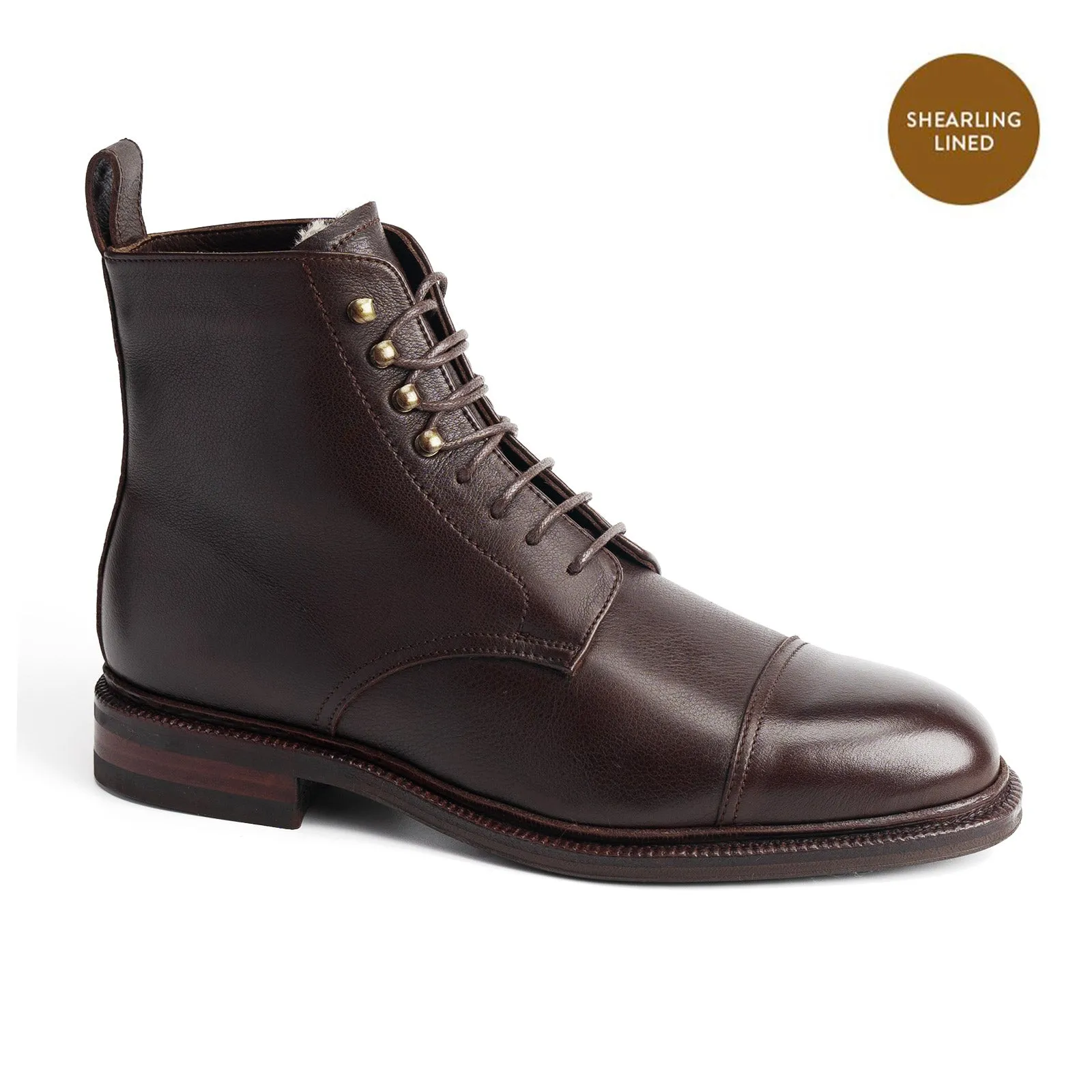 114787 - DARK BROWN SOFTCALF - E sold by Meermin