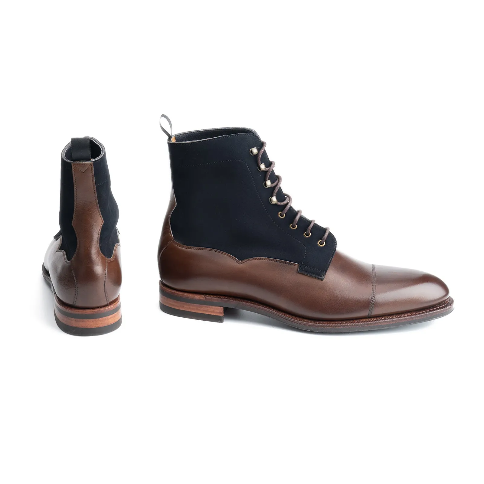 101523 - OAK ANTIQUE CALF & NAVY ALICANTE - E sold by Meermin product image thumbnail 4