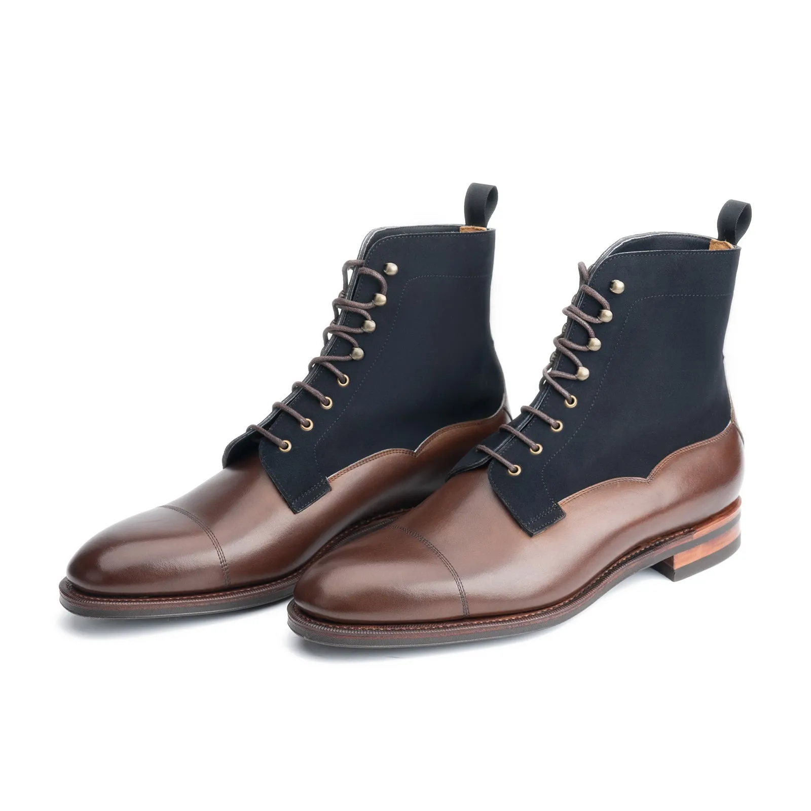 101523 - OAK ANTIQUE CALF & NAVY ALICANTE - E sold by Meermin product image thumbnail 3