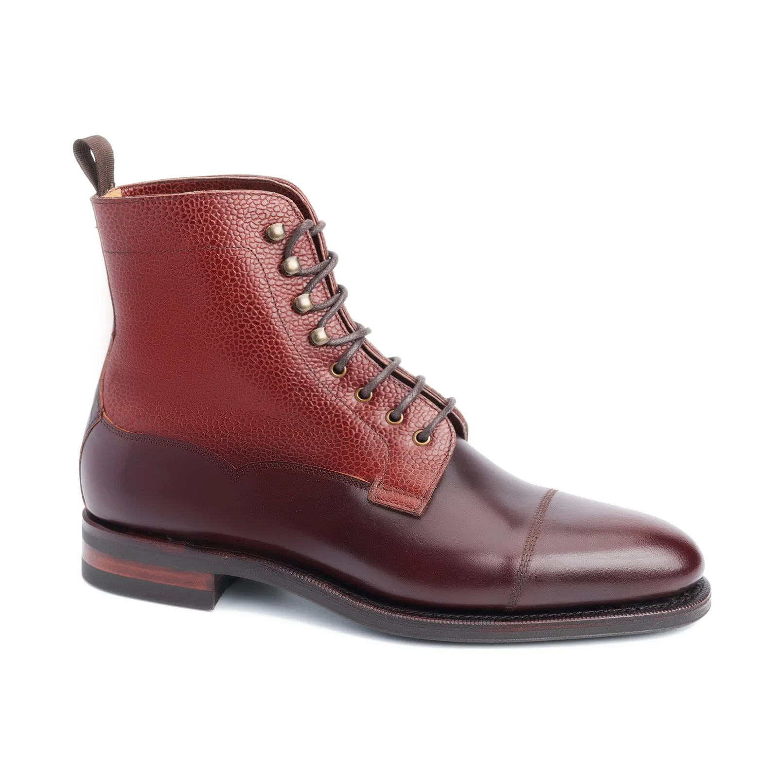 101523 - BURGUNDY SHELL CORDOVAN & BURGUNDY COUNTRY - E sold by Meermin