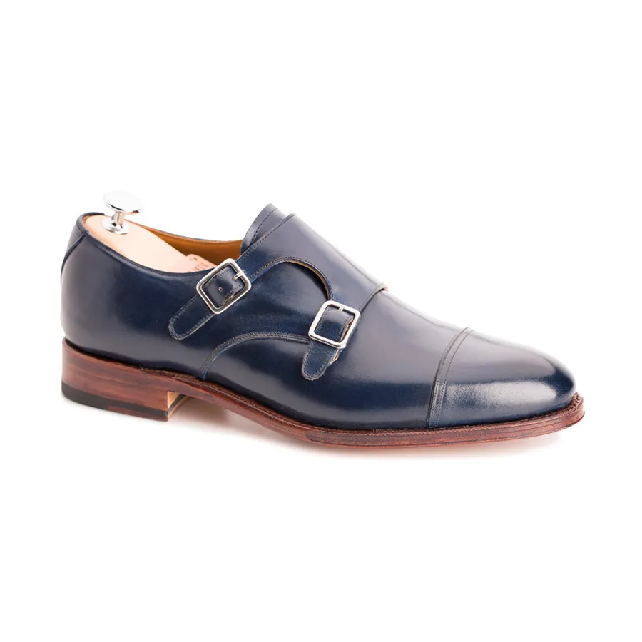 101341 - SHELL CORDOVAN NAVY - E sold by Meermin