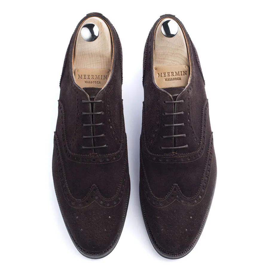 101509 - DARK BROWN SUEDE - E sold by Meermin