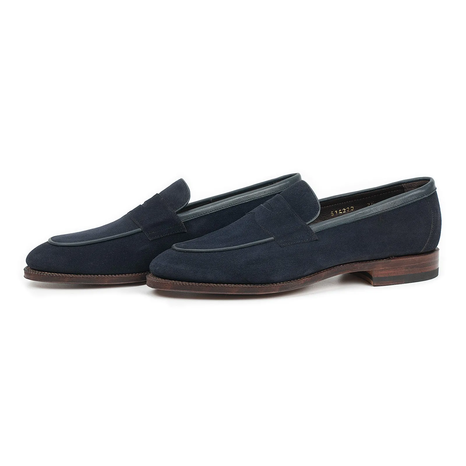 514270 - NAVY SUEDE - E sold by Meermin