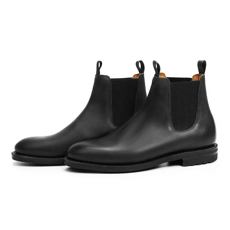 514015 - BLACK WAXY CALF - E sold by Meermin